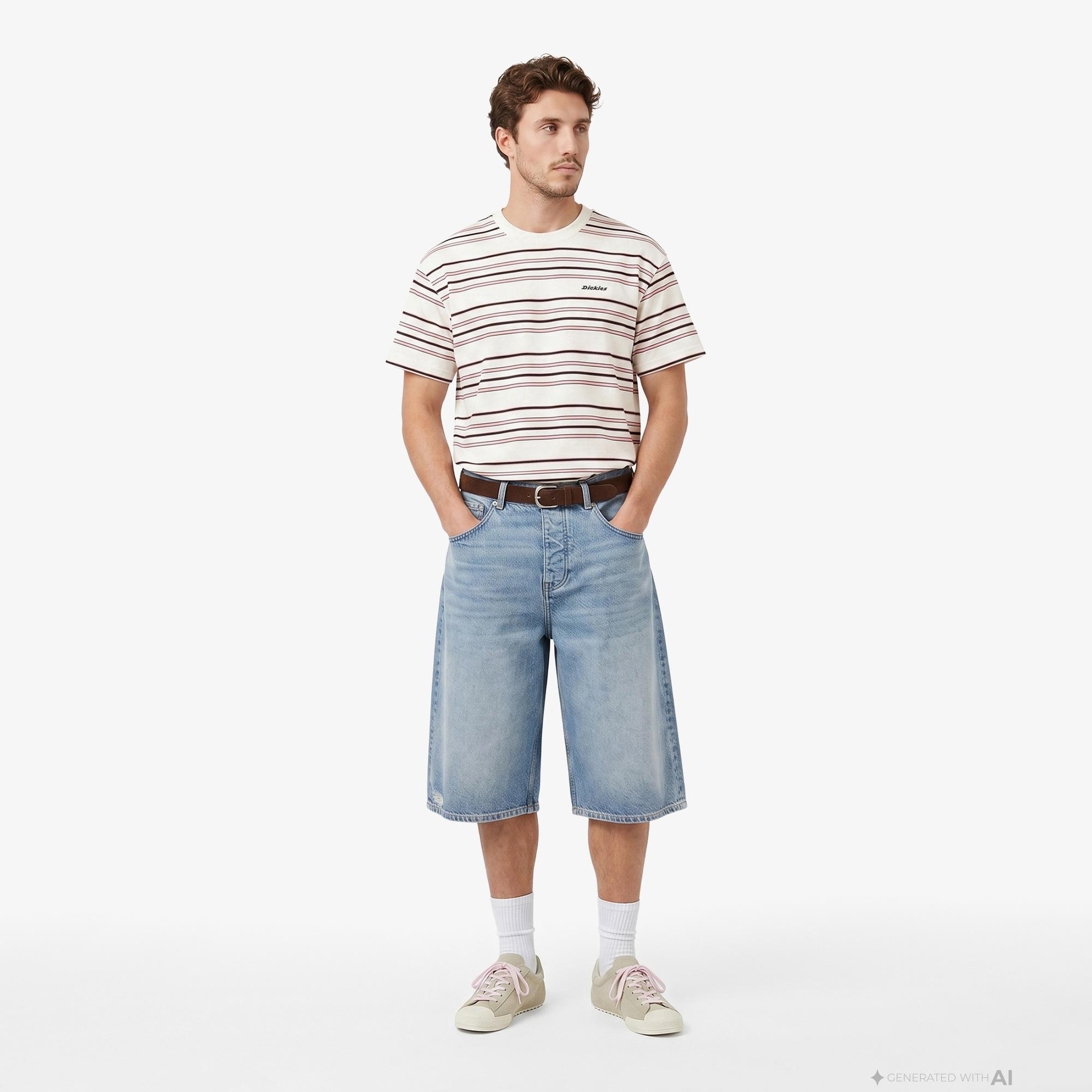 Dickies East Liberty Stripe Erkek Renkli T-Shirt