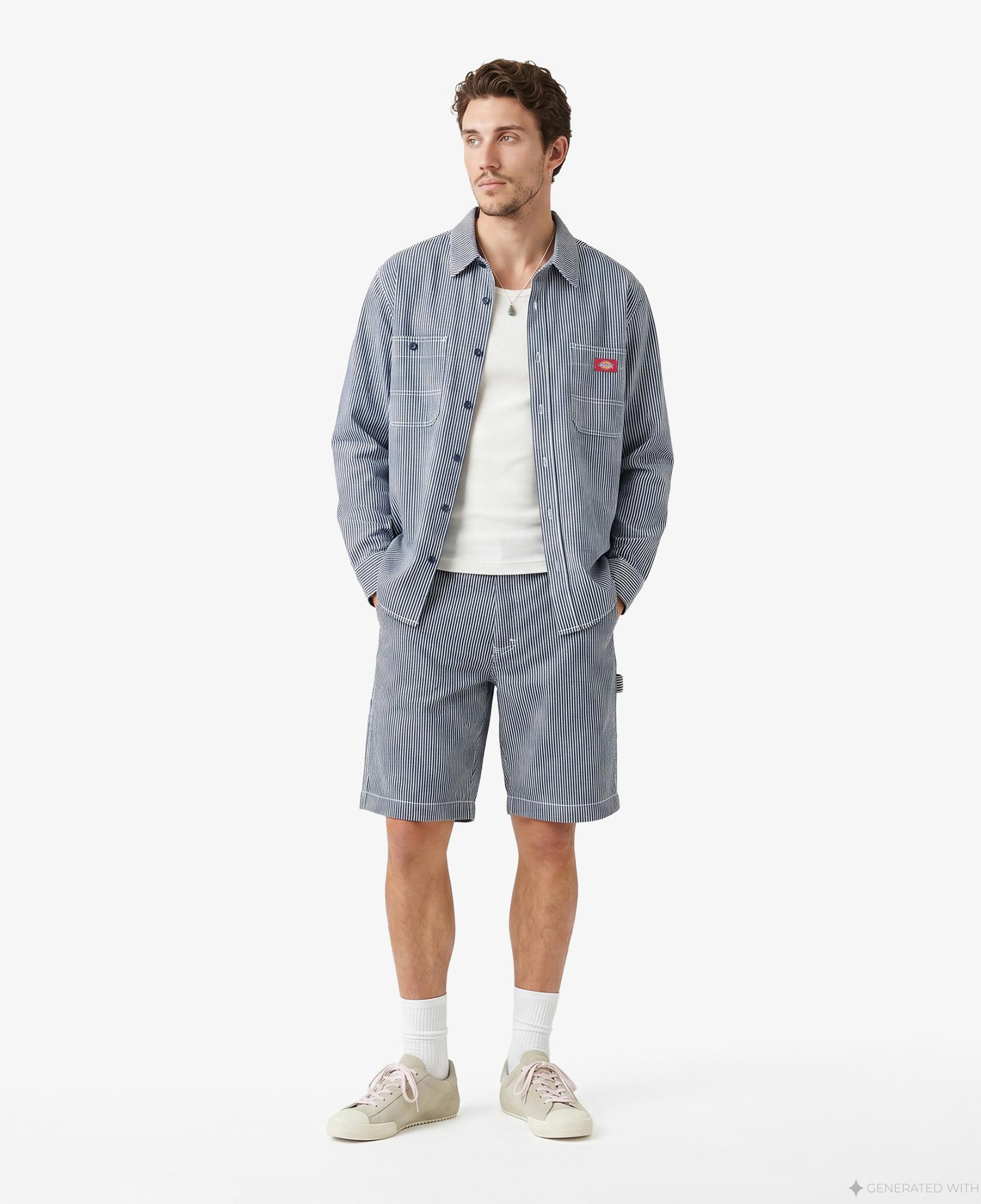 Dickies Hickory Work Erkek Mavi Gömlek