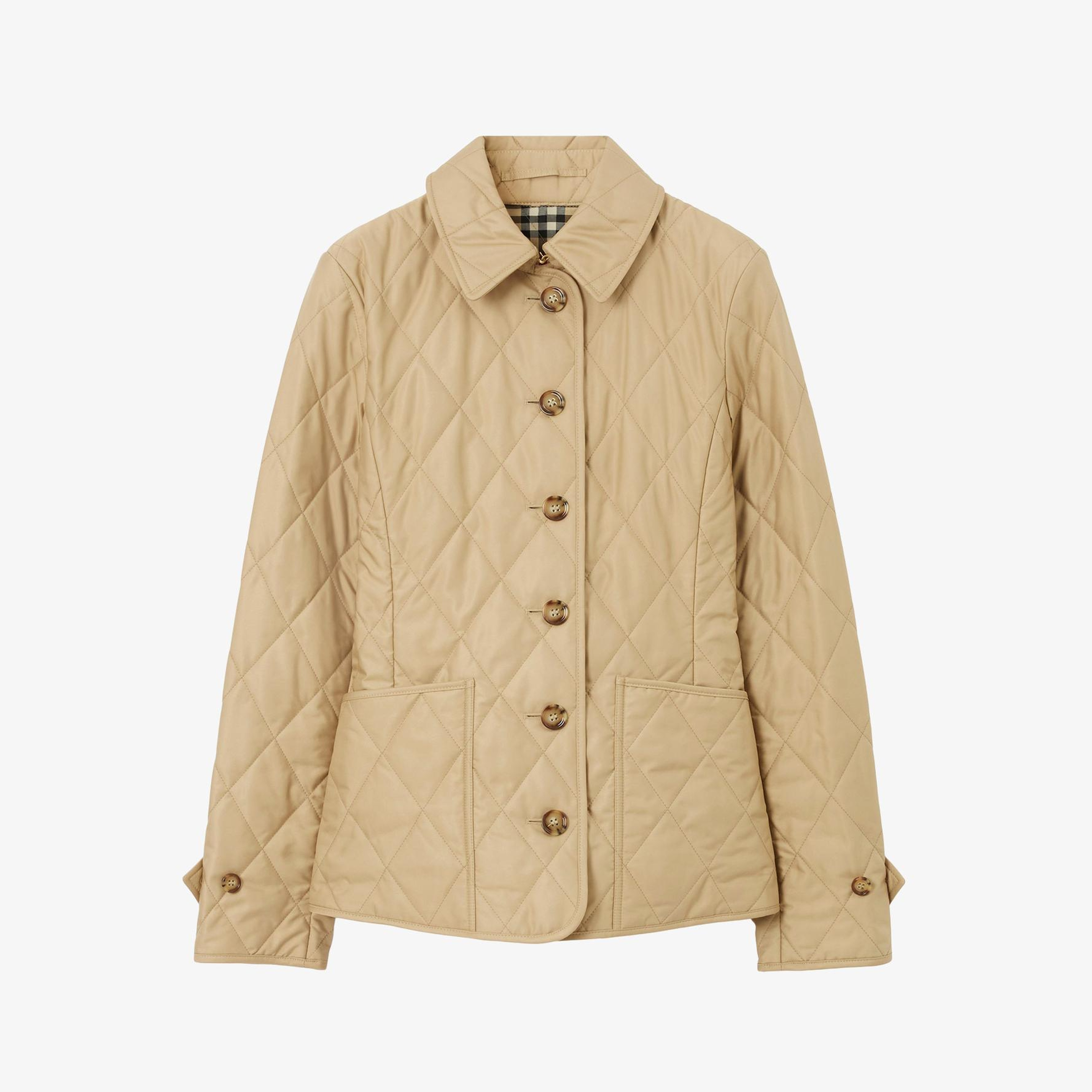 Burberry Fernleigh Kadın Beyaz Mont