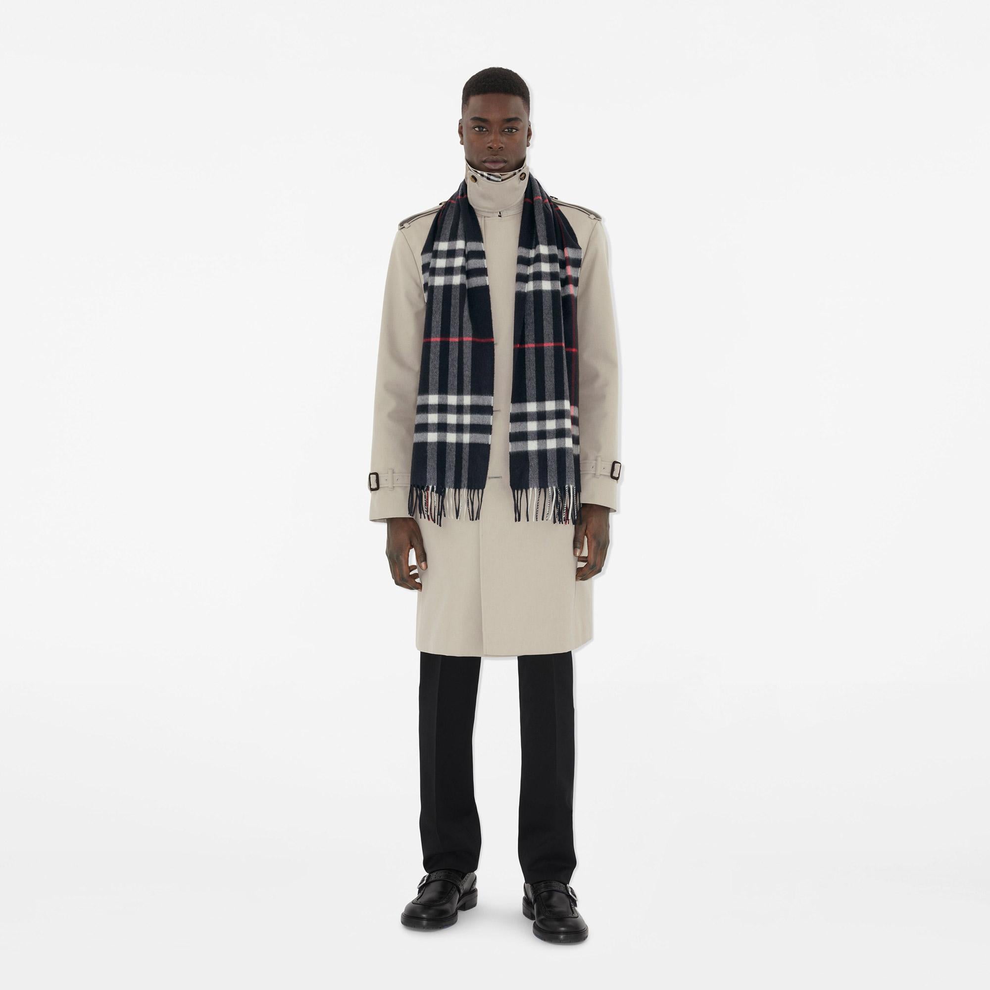 Burberry Check Kaşmir Kadın Lacivert Atkı