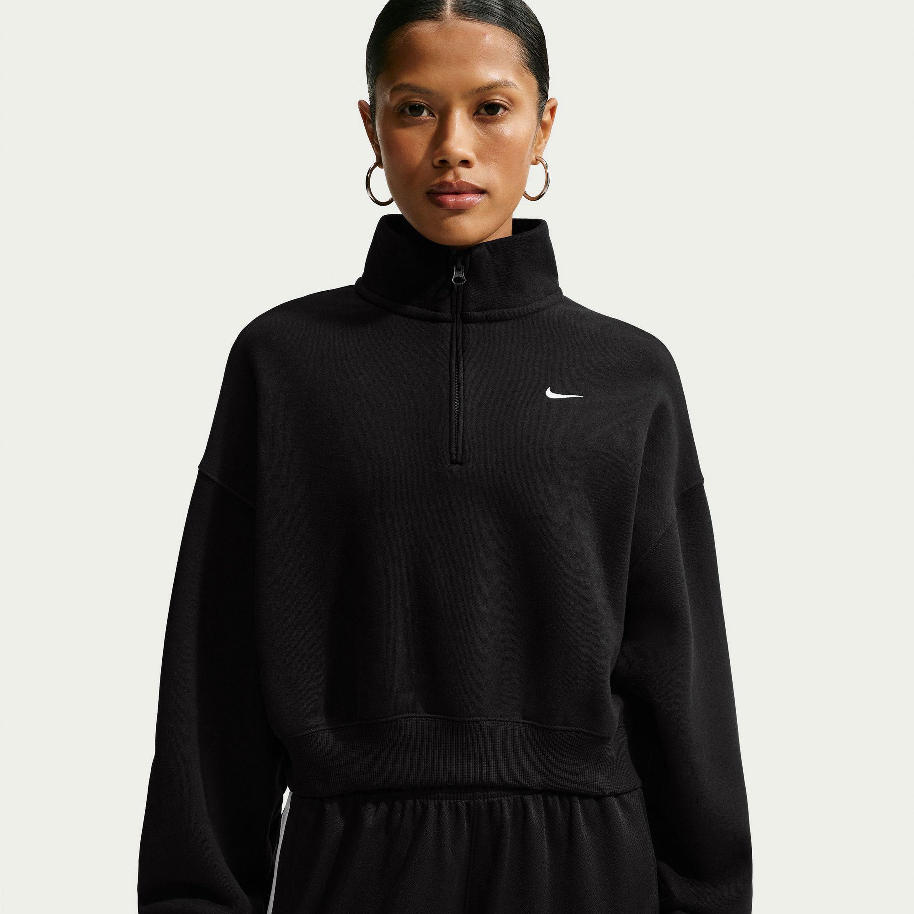 Nike Studio Fleece Kadın Siyah Sweatshirt