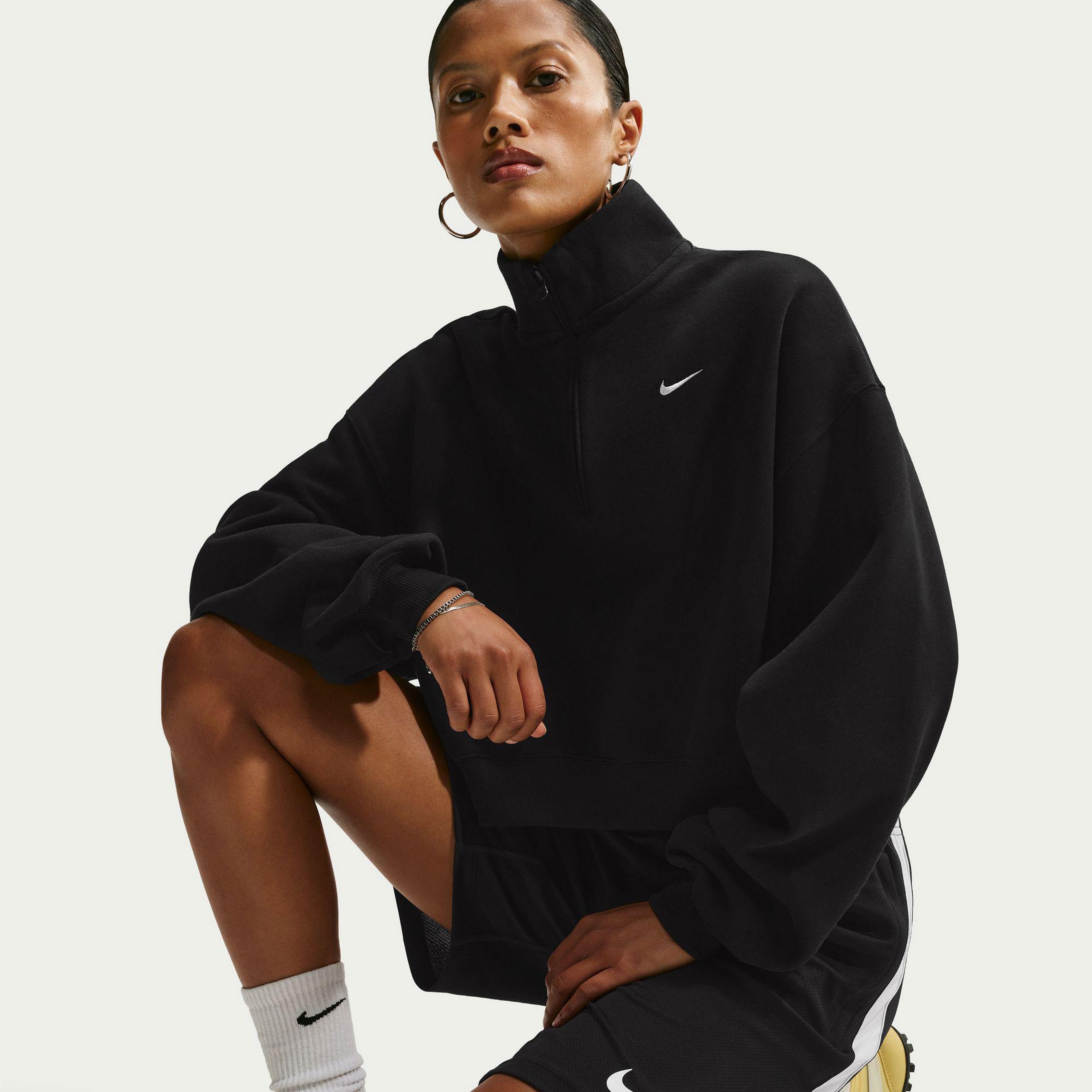 Nike Studio Fleece Kadın Siyah Sweatshirt