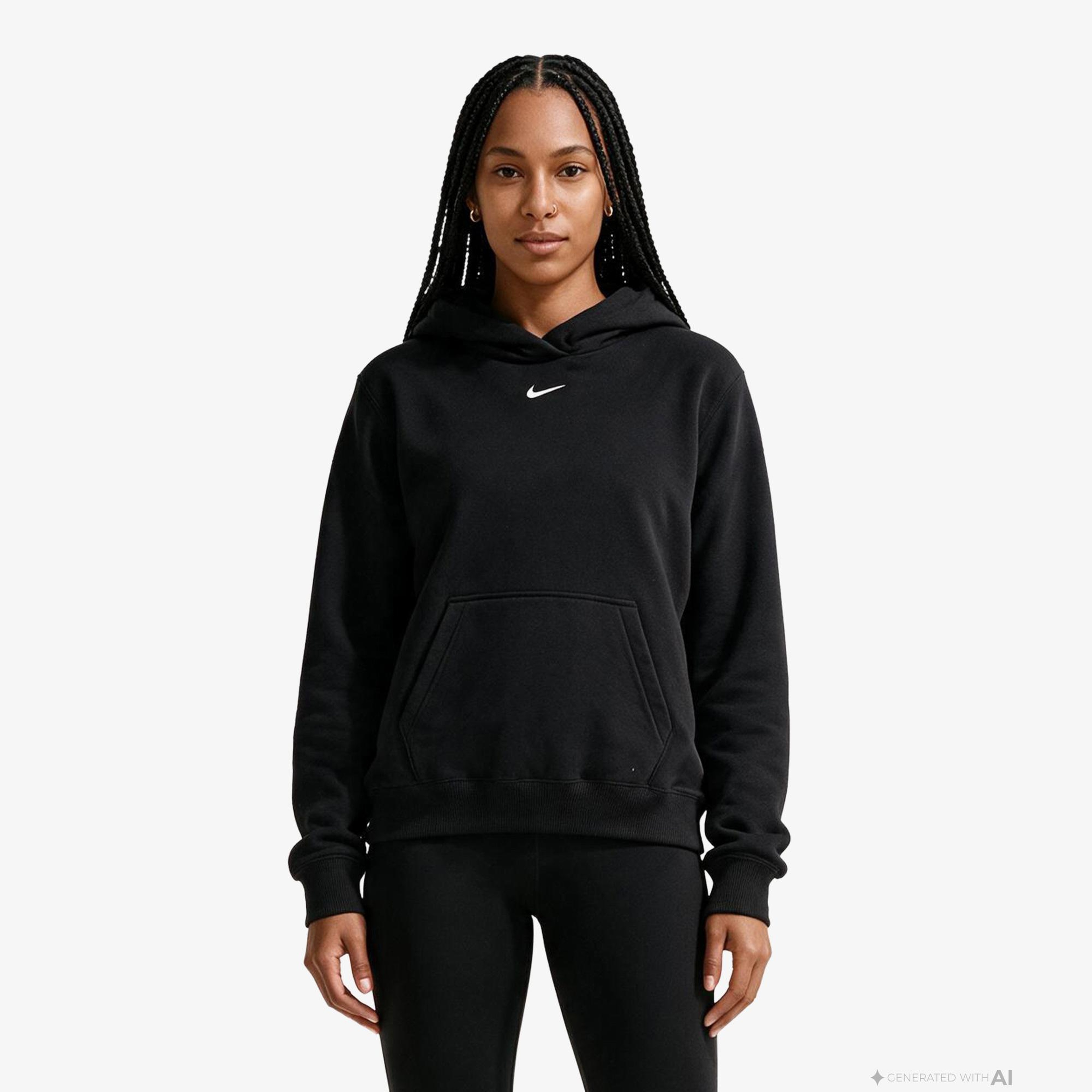 Nike Studio Fleece Kadın Siyah Hoodie