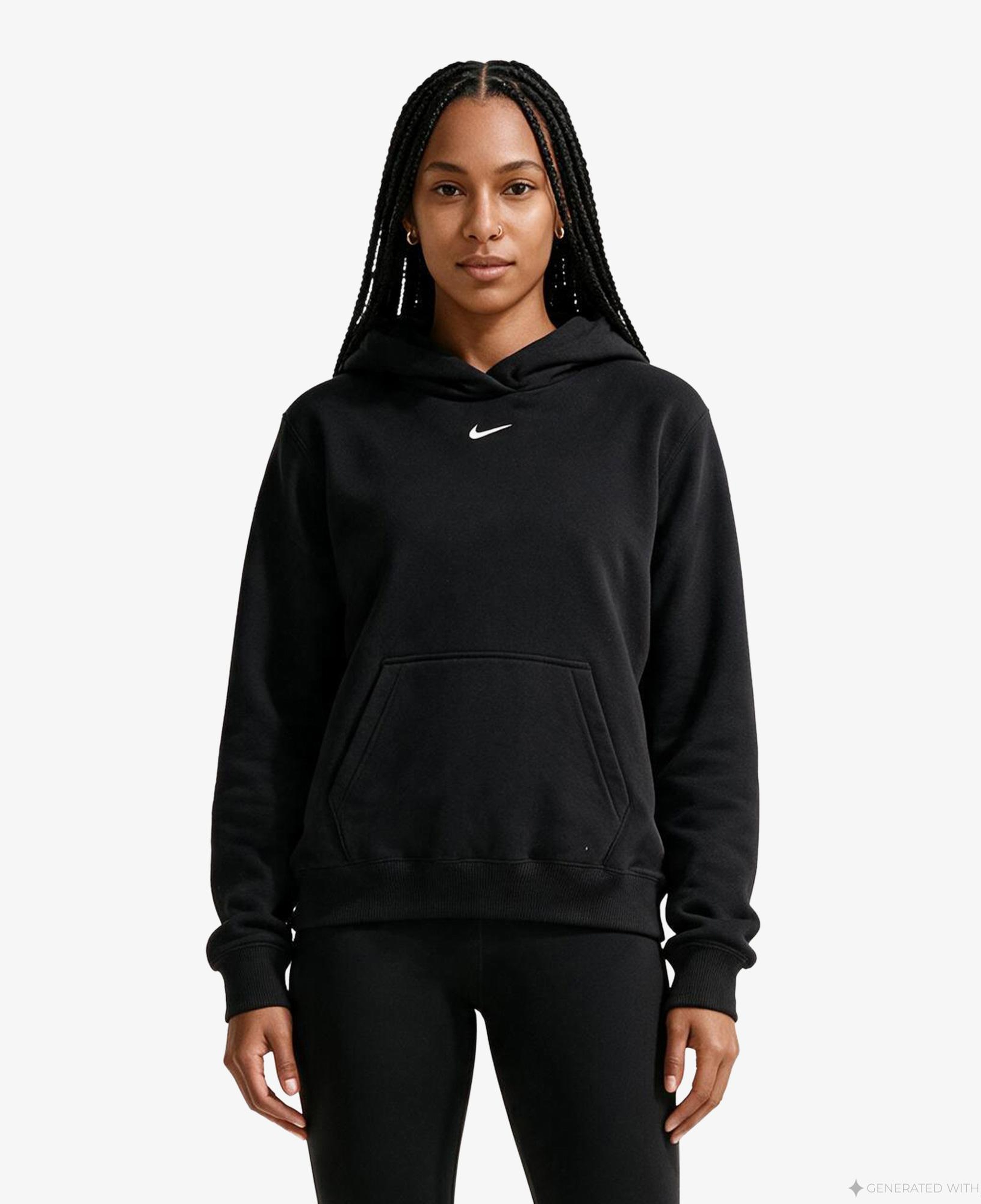 Nike Studio Fleece Kadın Siyah Hoodie