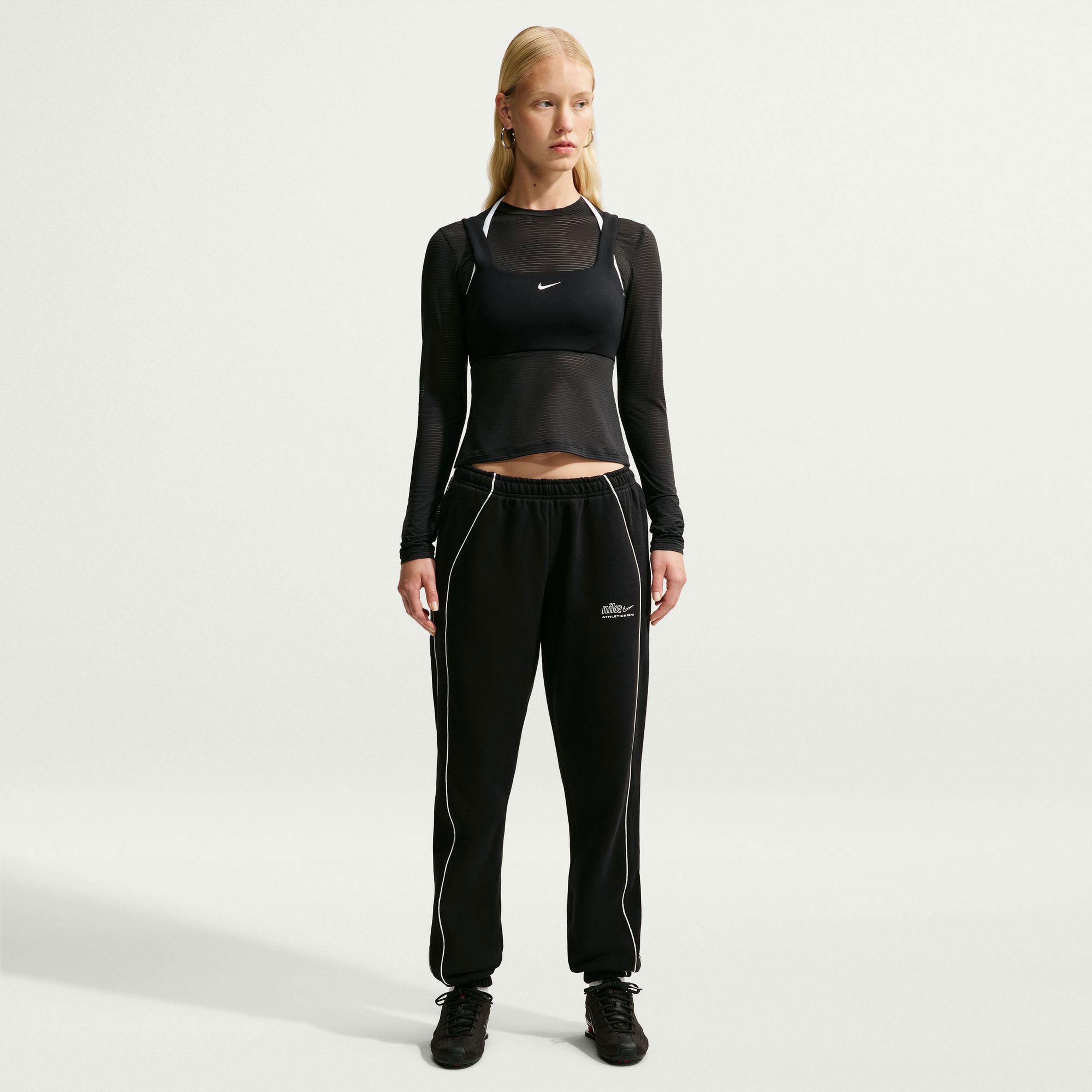 Nike Studio Fleece Kadın Siyah Eşofman Altı