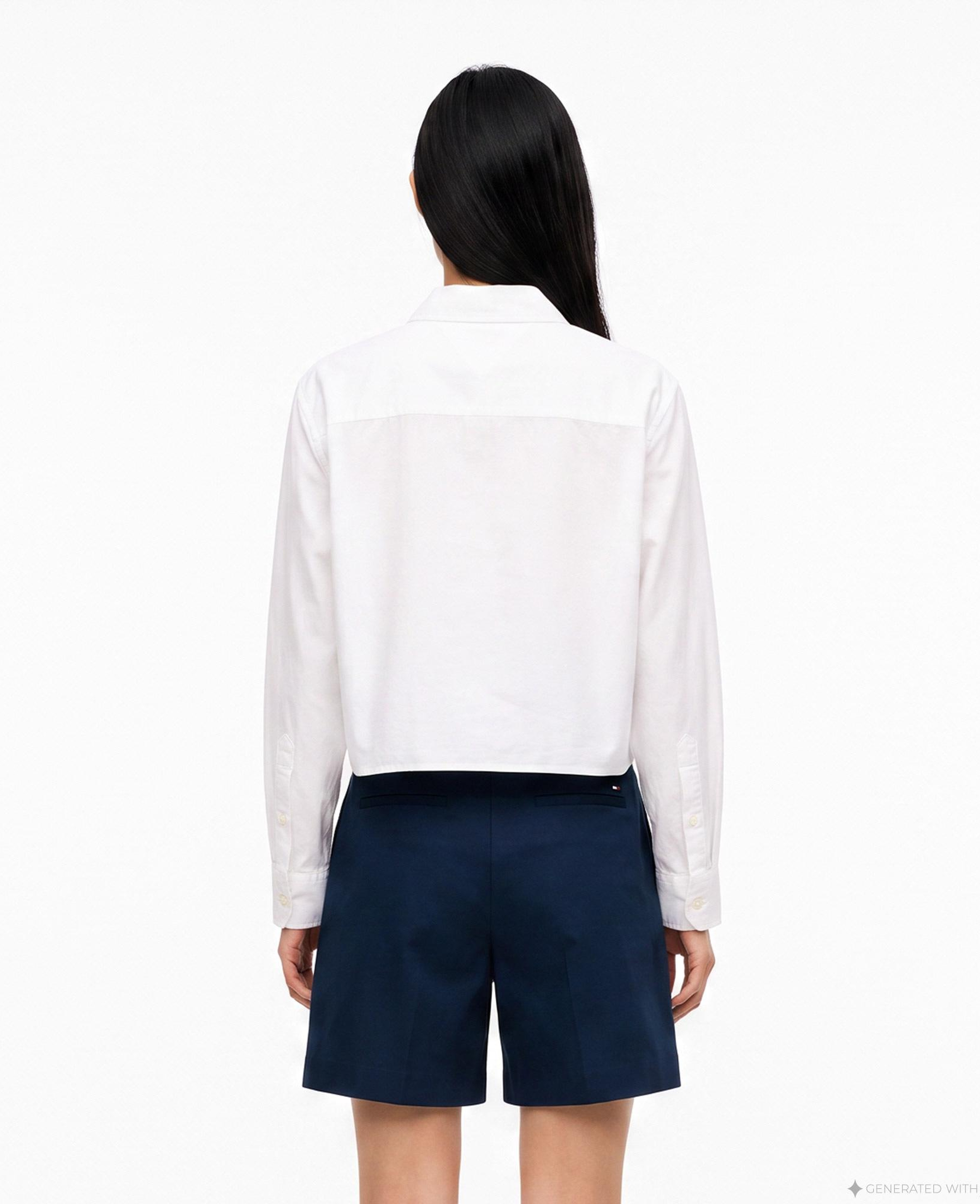 Tommy Hilfiger Kadın Beyaz Gömlek