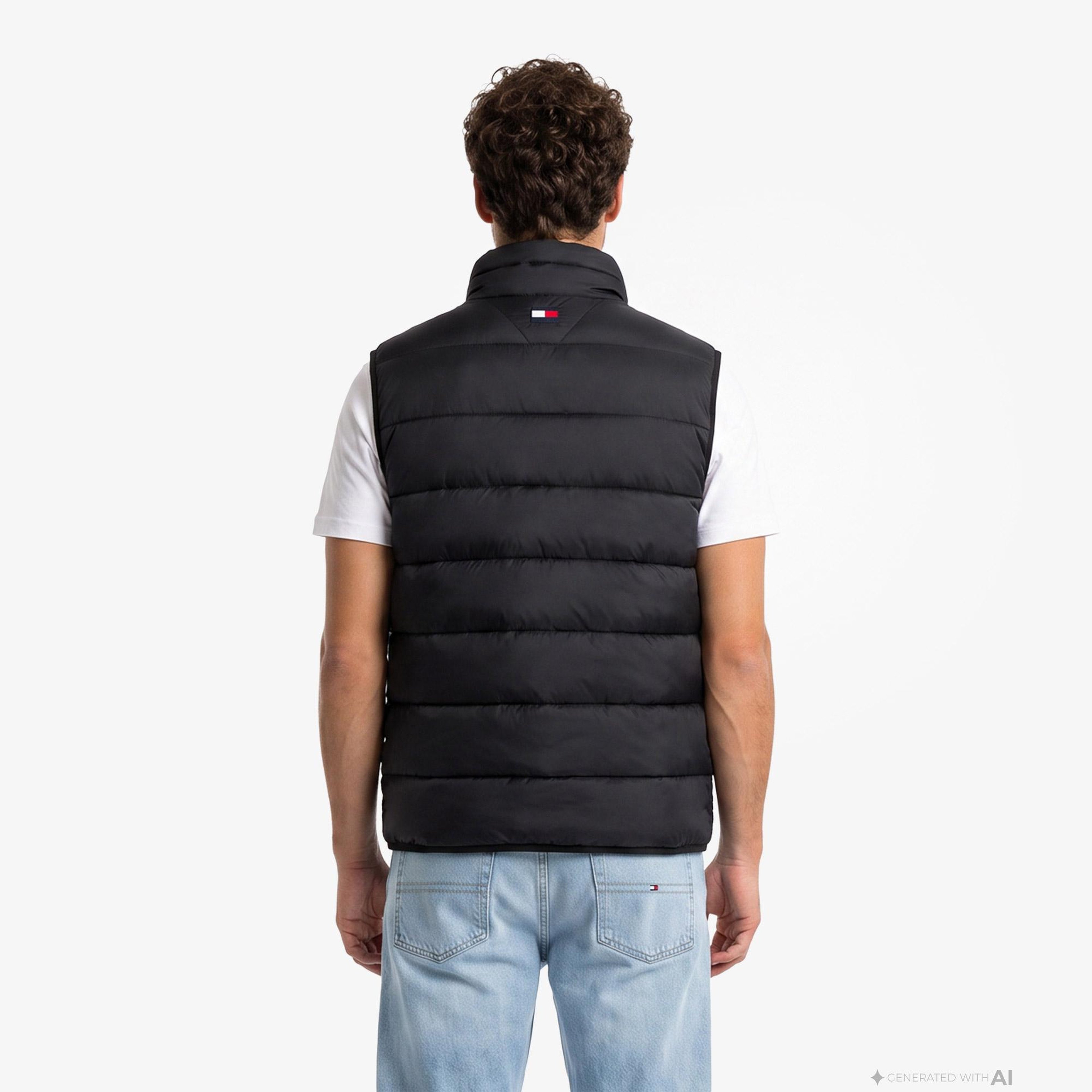 Tommy Hilfiger Light Down Packable Erkek Siyah Yelek