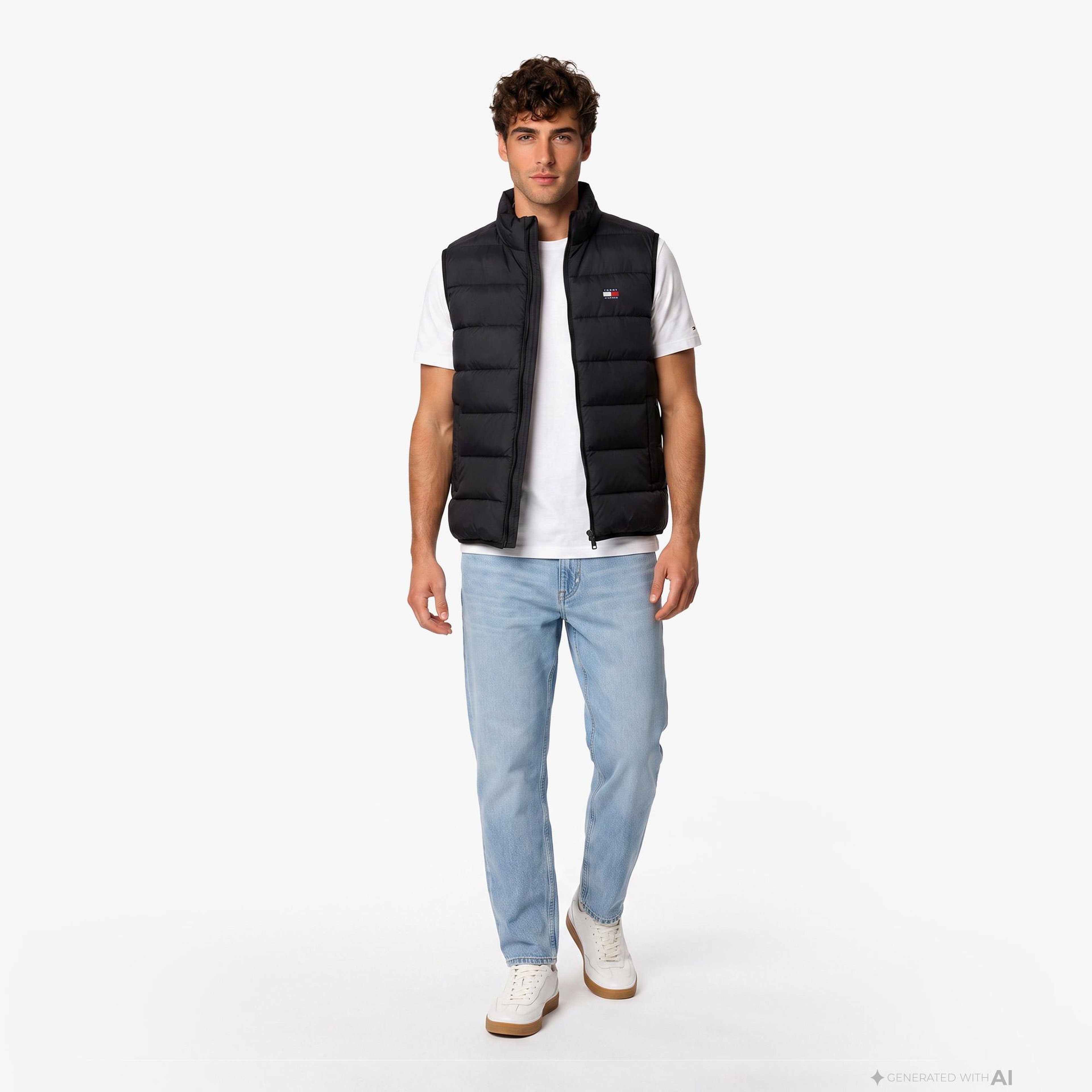 Tommy Hilfiger Light Down Packable Erkek Siyah Yelek