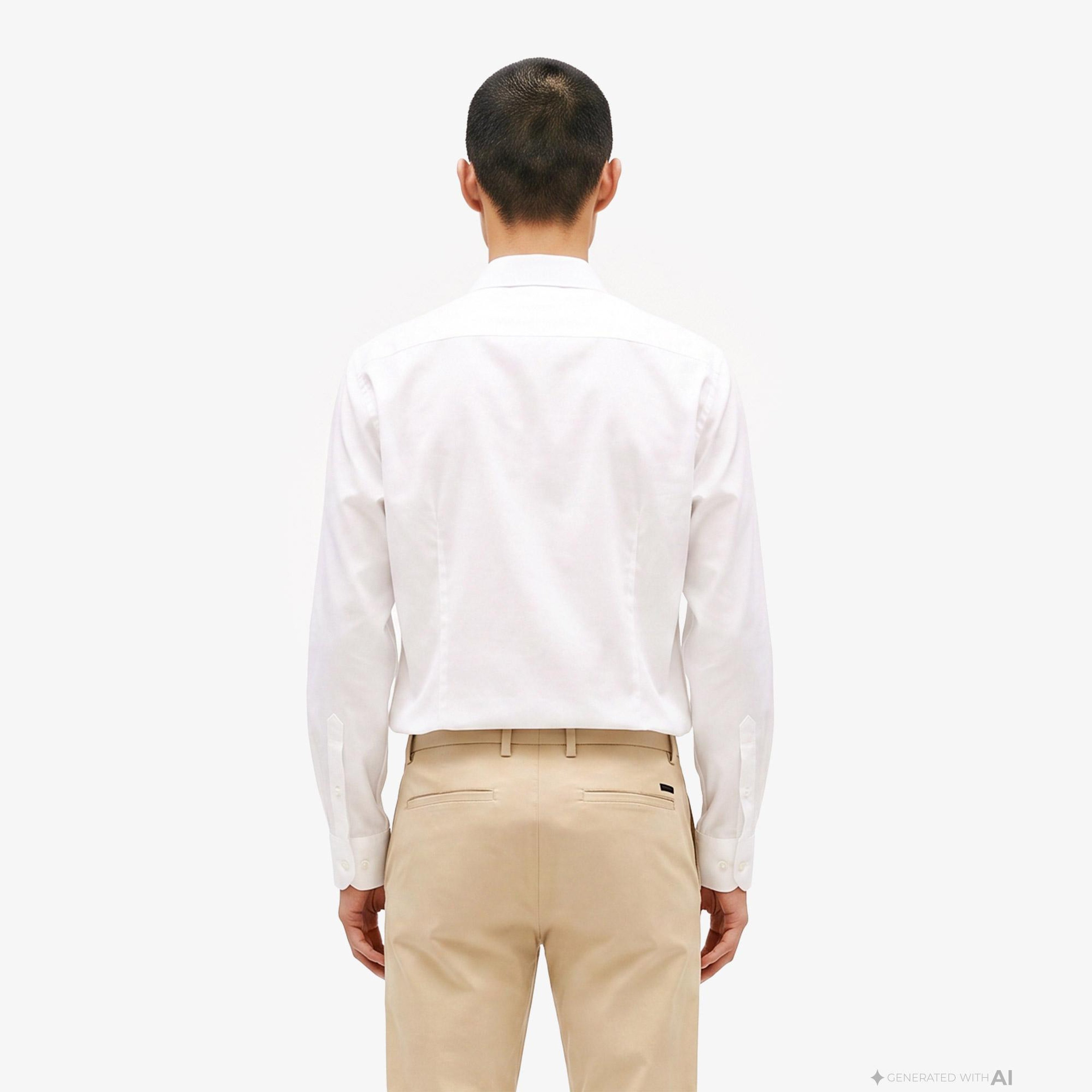 Tommy Hilfiger Non Iron Erkek Beyaz Gömlek