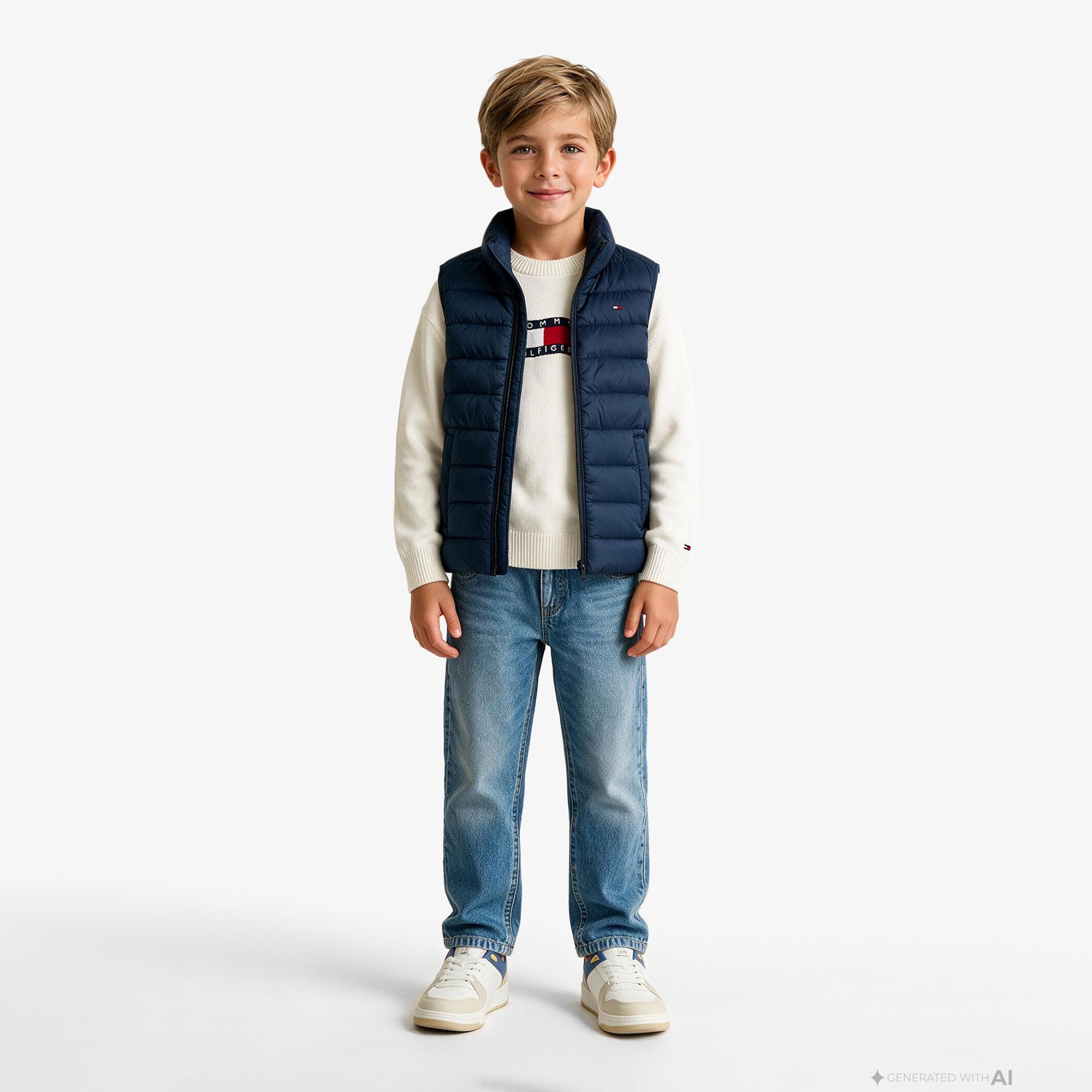 Tommy Hilfiger Essential Light Down Çocuk Lacivert Yelek