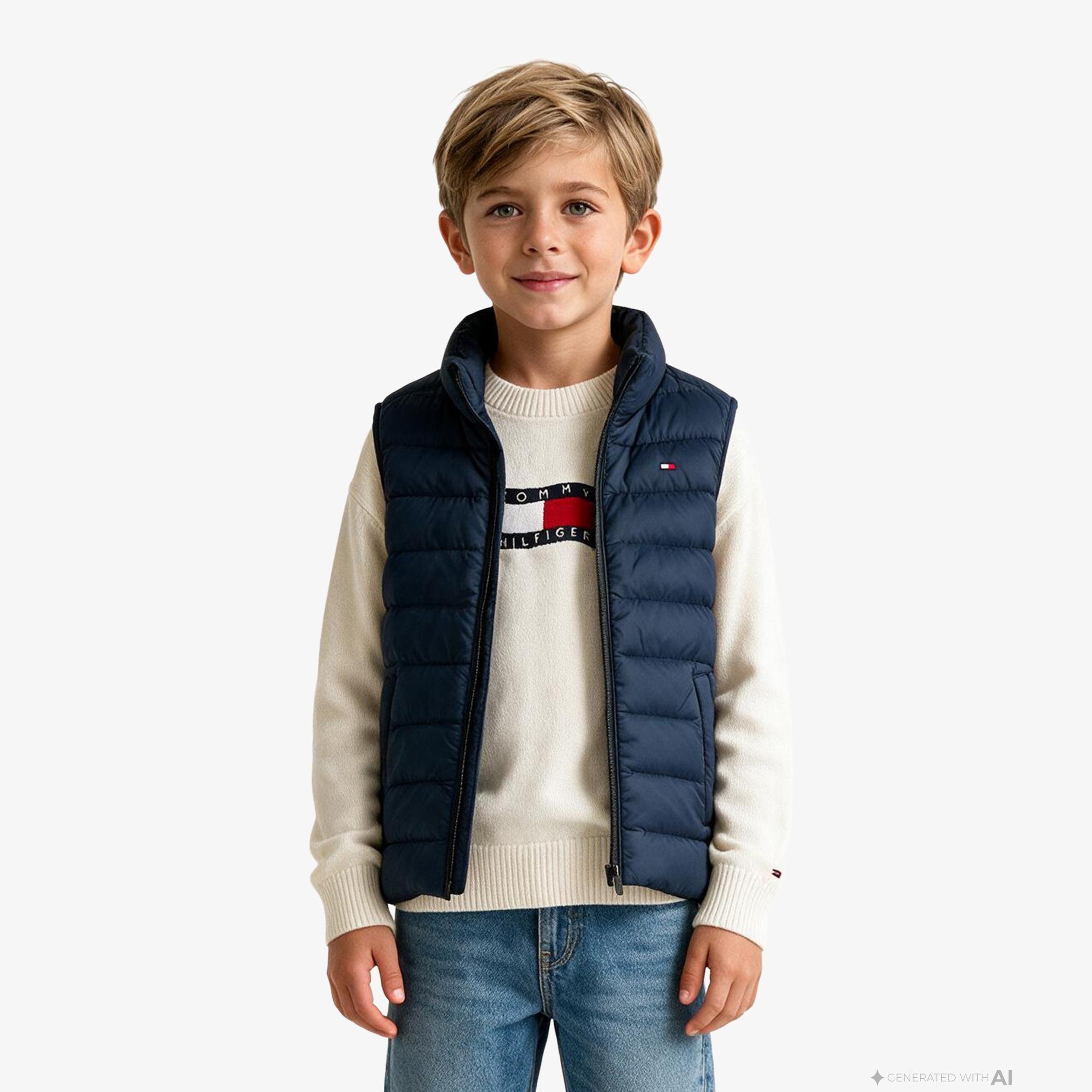 Tommy Hilfiger Essential Light Down Çocuk Lacivert Yelek