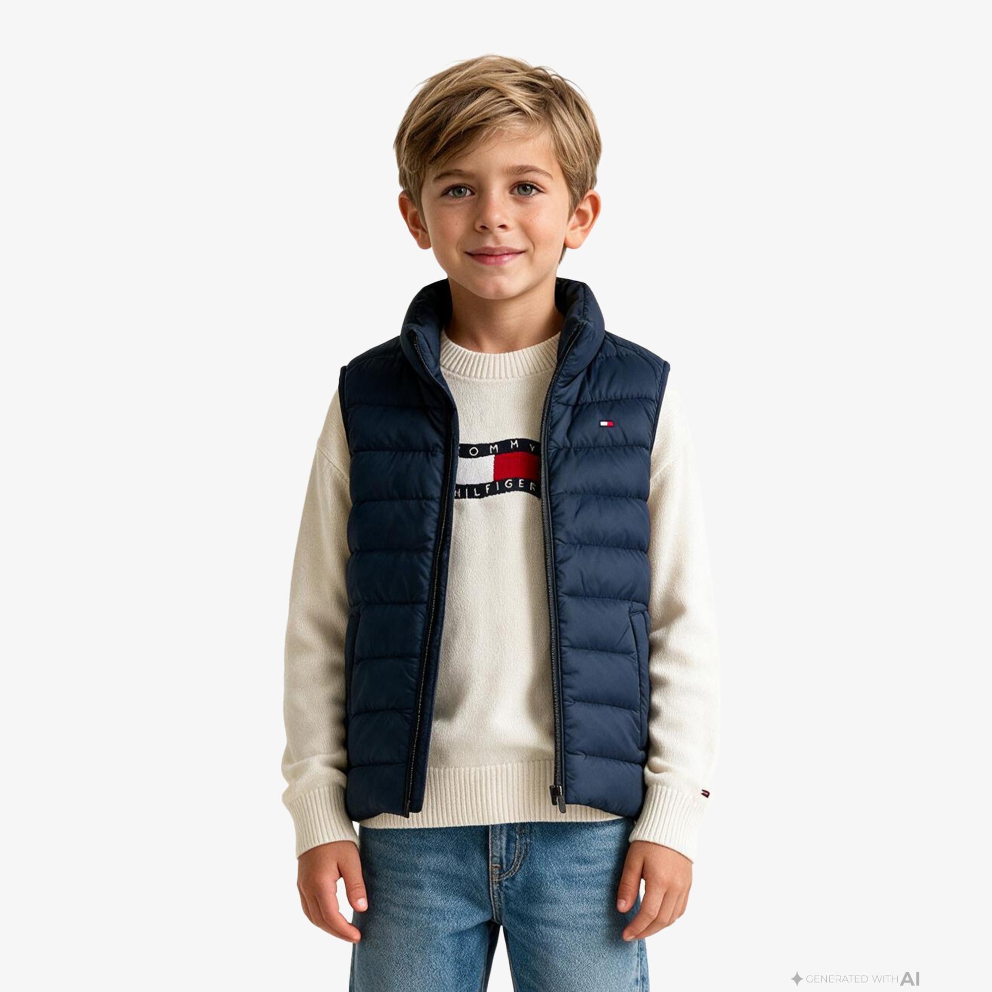Tommy Hilfiger Essential Light Down Çocuk Lacivert Yelek