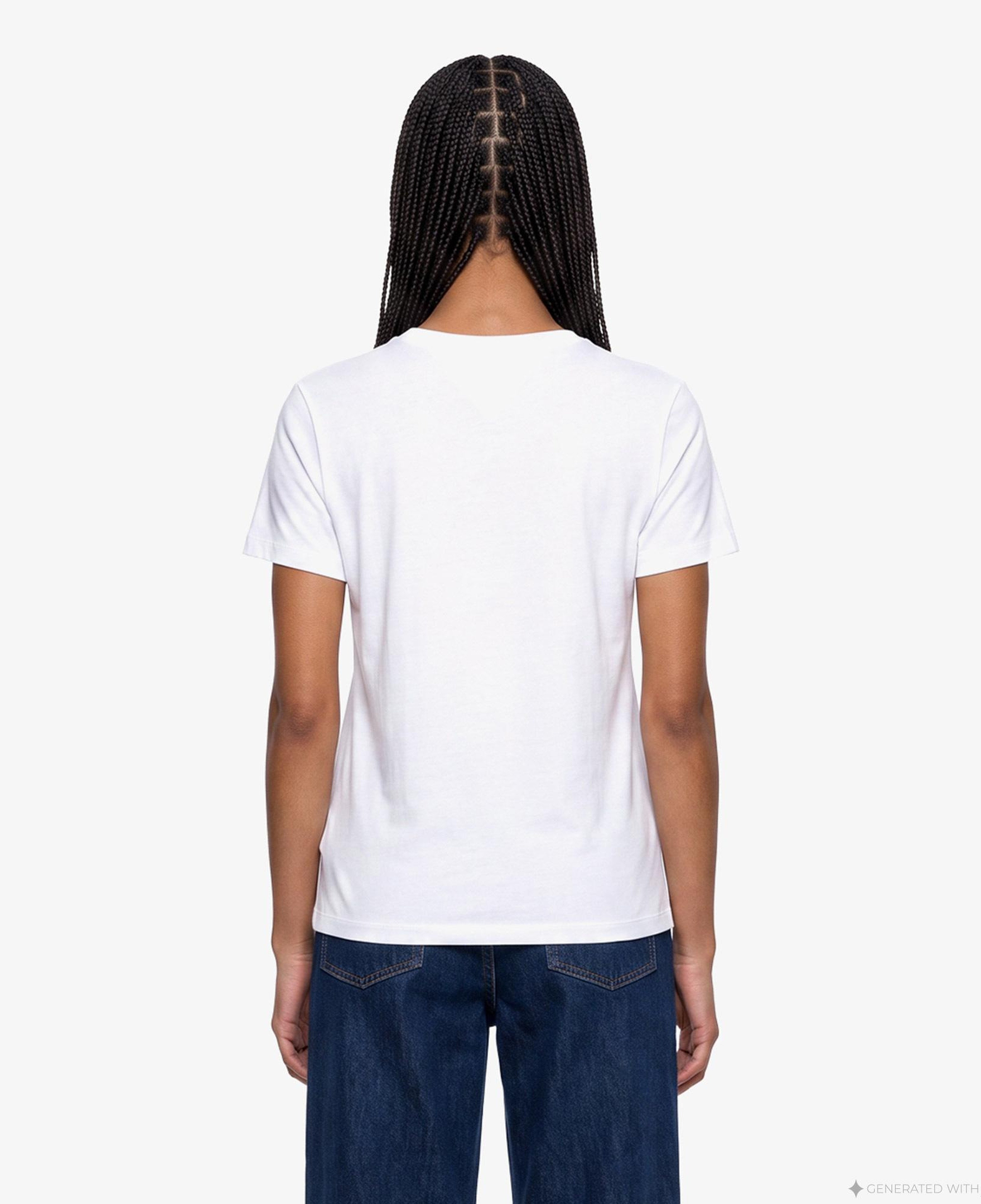 Tommy Hilfiger Linear Kadın Beyaz T-Shirt