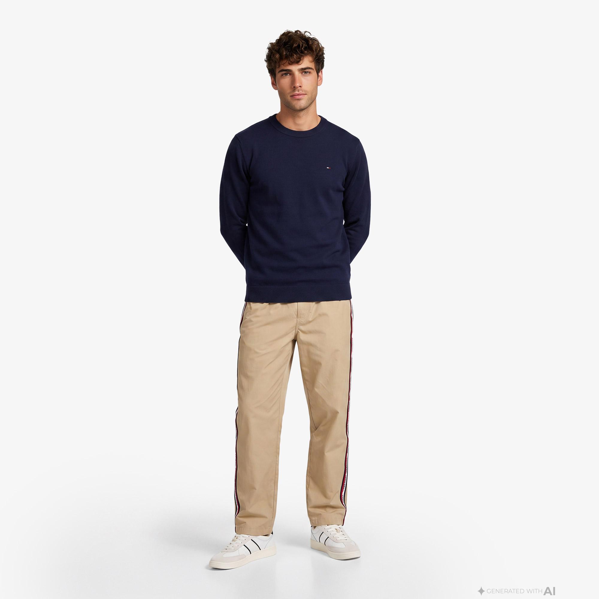 Tommy Hilfiger Jaimie Tape Erkek Bej Pantolon