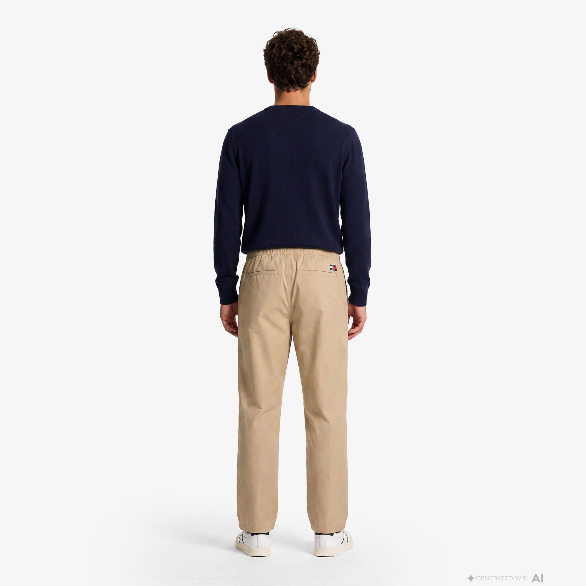 Tommy Hilfiger Jaimie Tape Erkek Bej Pantolon