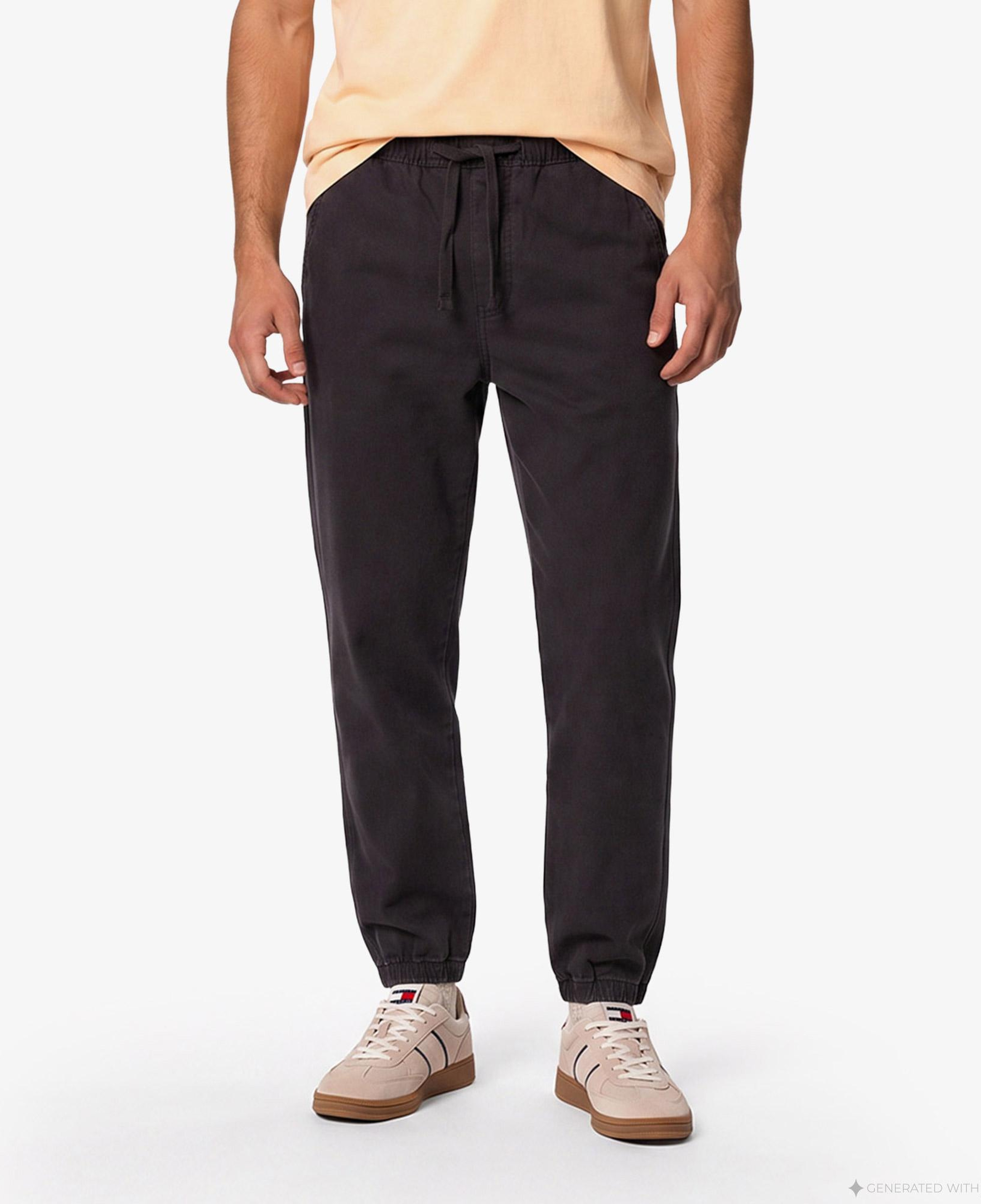 Tommy Hilfiger Sonny Jog Erkek Siyah Eşofman Altı