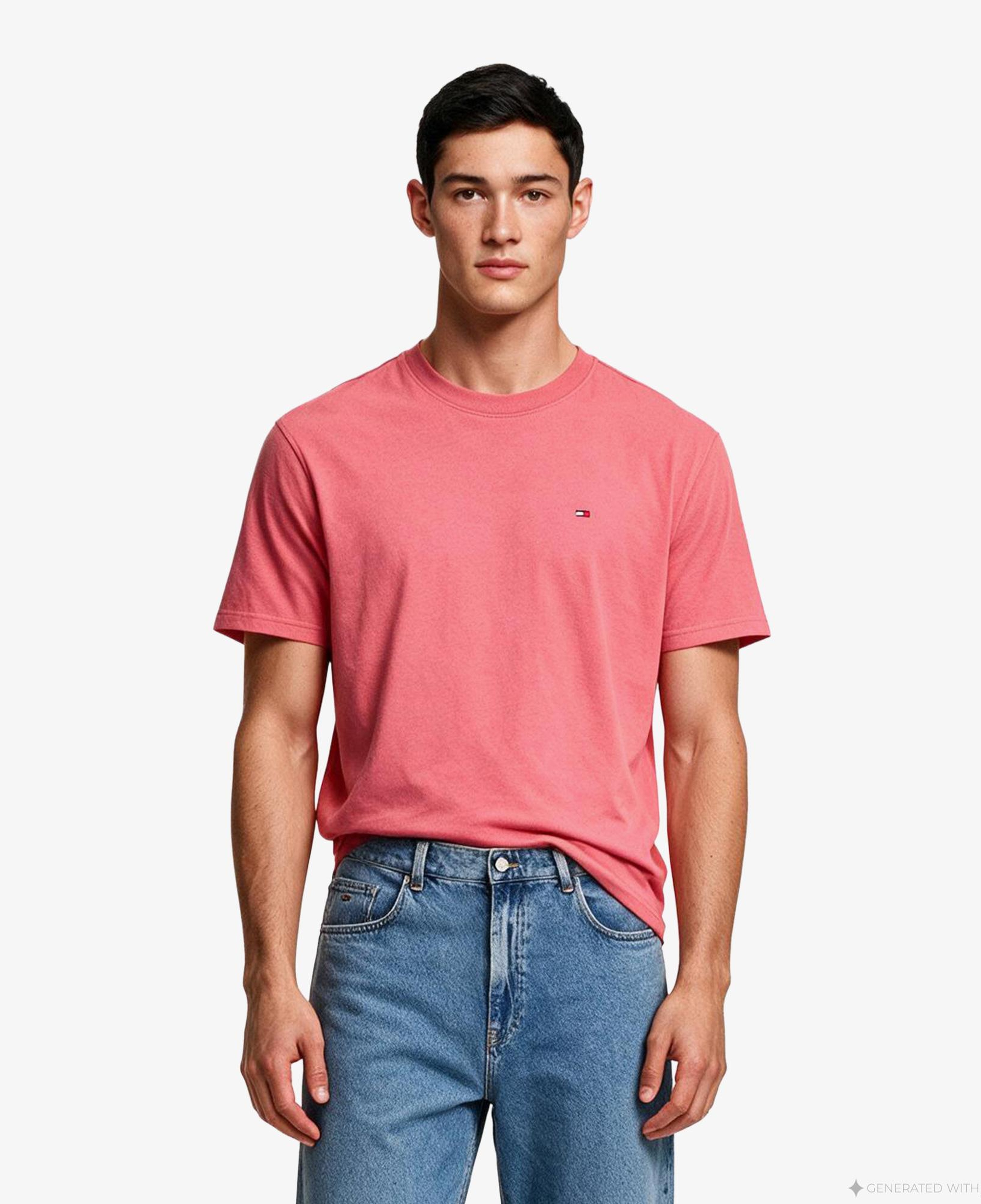 Tommy Hilfiger Sflag Erkek Kırmızı T-Shirt