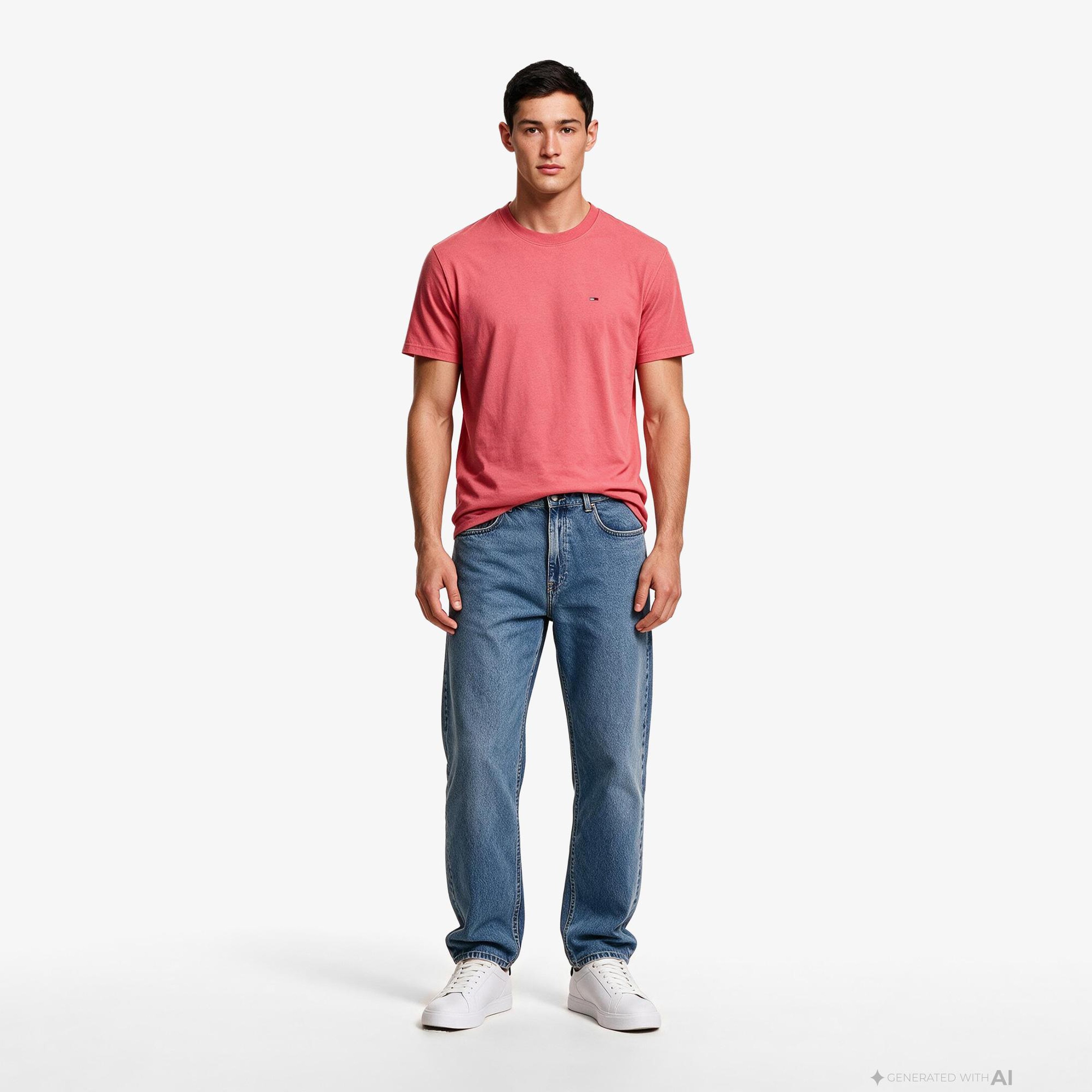 Tommy Hilfiger Sflag Erkek Kırmızı T-Shirt
