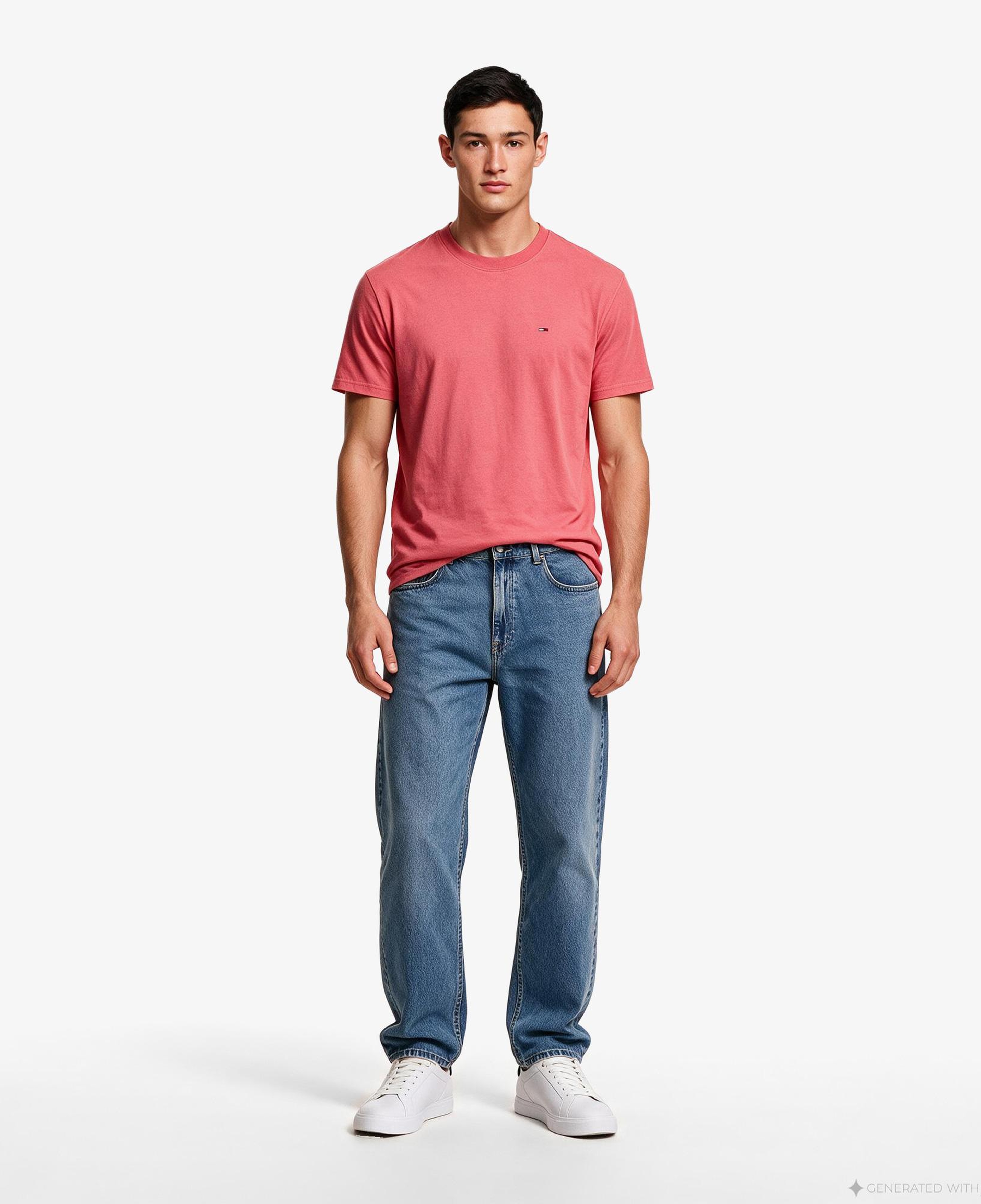 Tommy Hilfiger Sflag Erkek Kırmızı T-Shirt