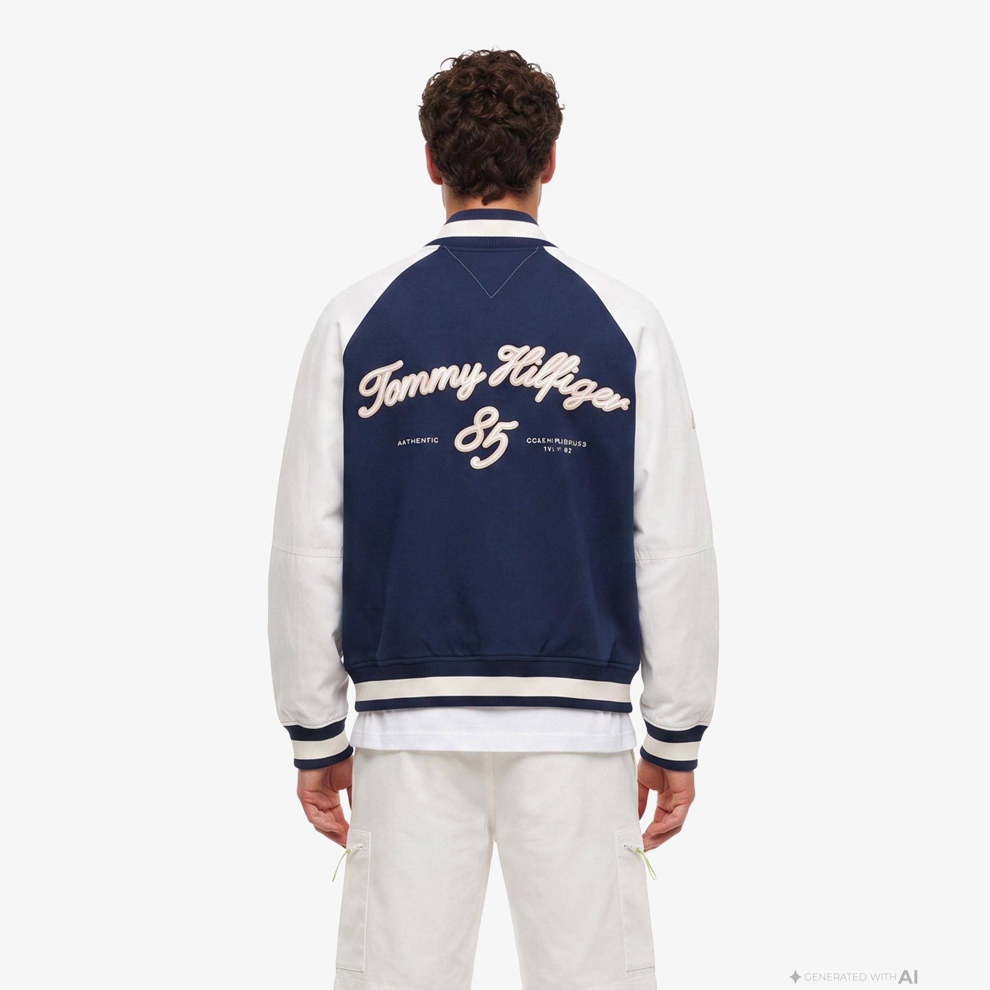 Tommy Hilfiger Nautical Shawl Bomber Erkek Lacivert Ceket