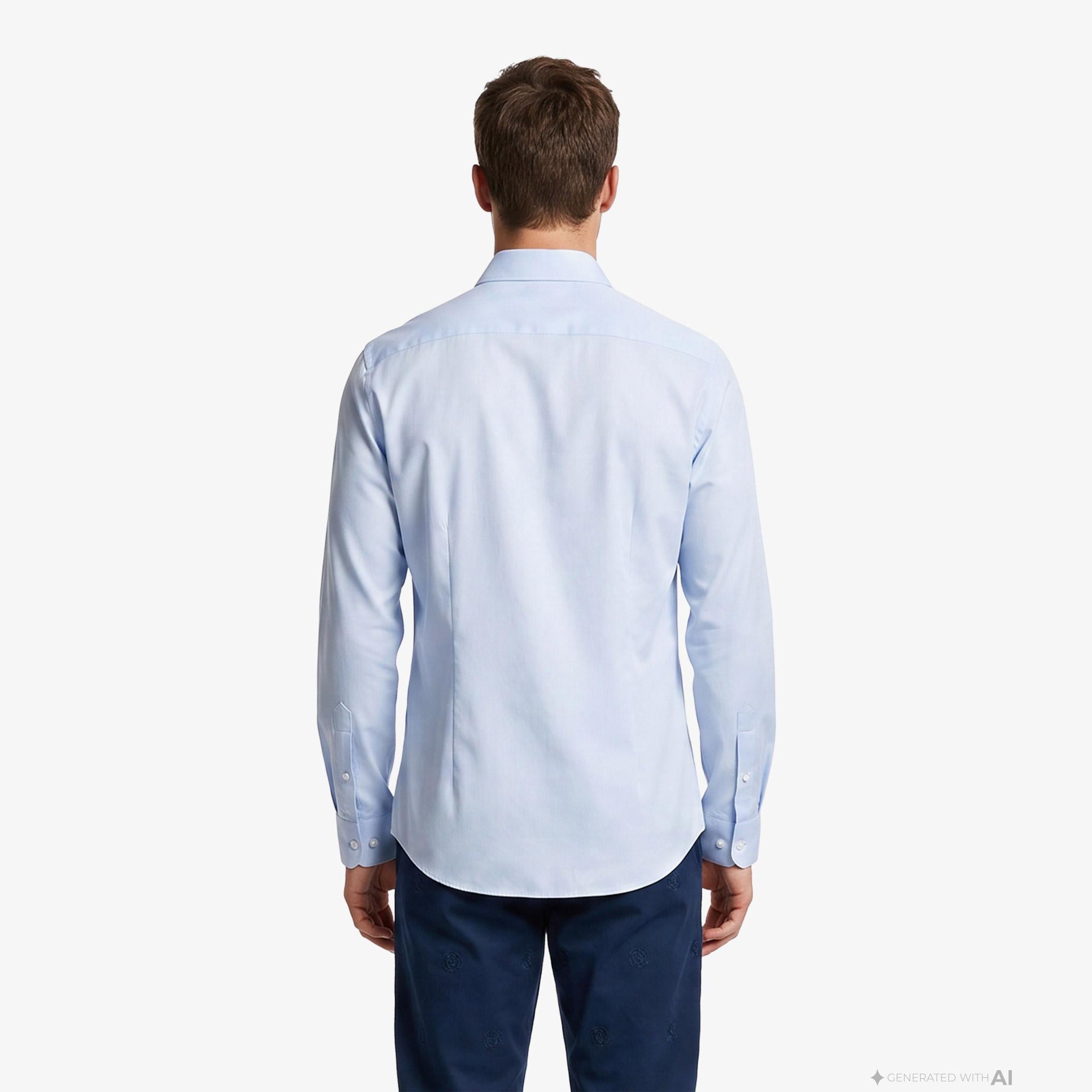 Tommy Hilfiger Non Iron Erkek Mavi Gömlek