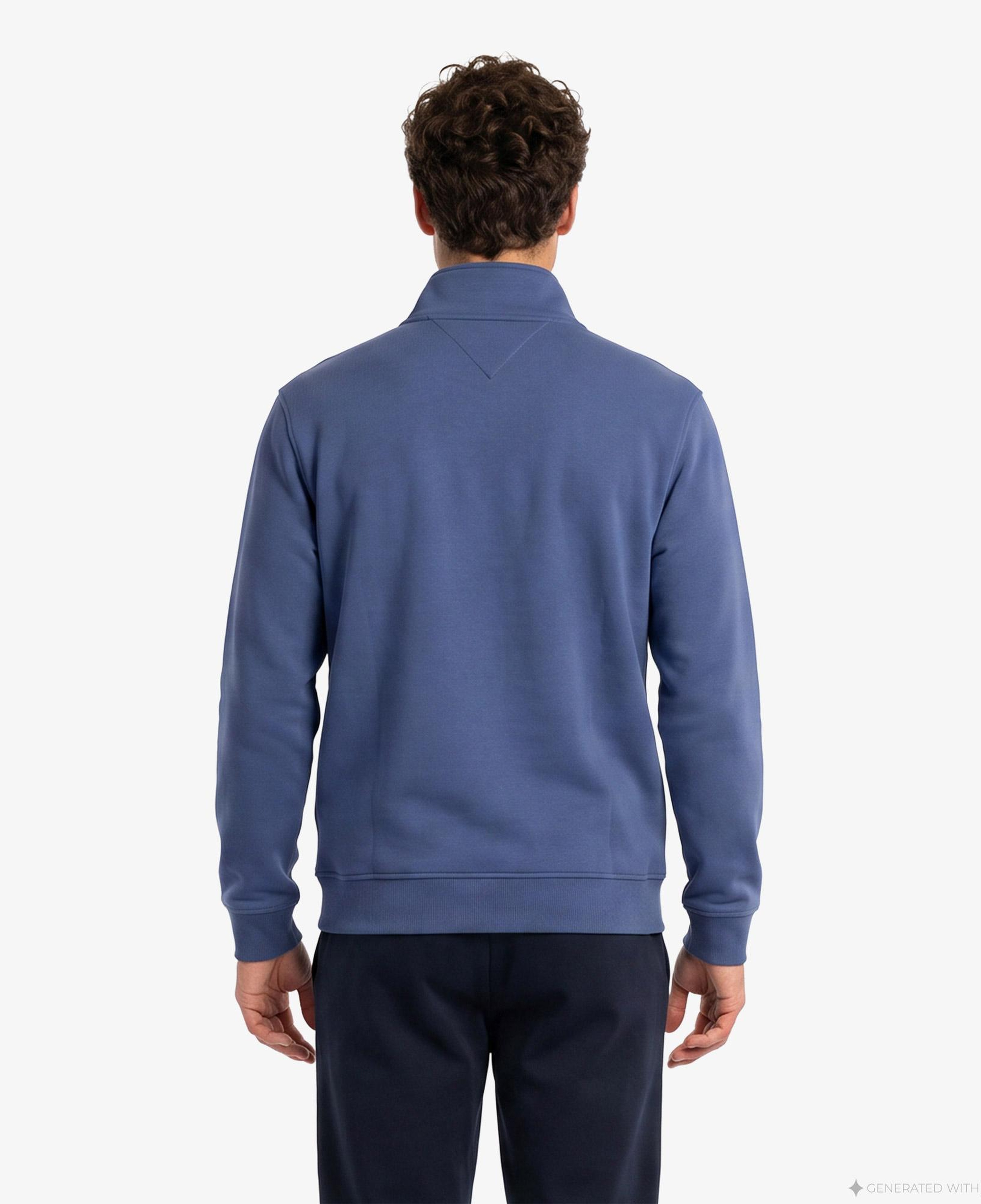 Tommy Hilfiger Badge Erkek Mavi Sweatshirt