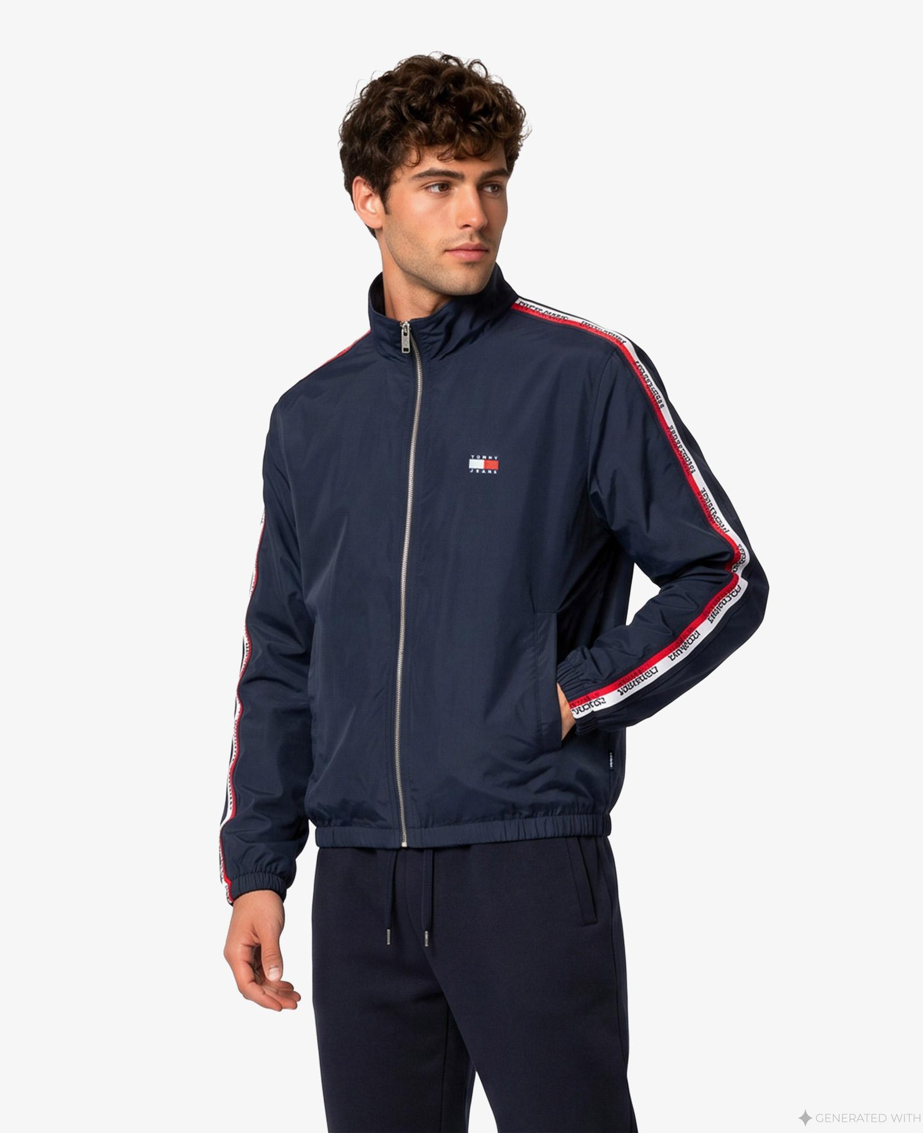 Tommy Hilfiger Tape Essential Erkek Lacivert Ceket