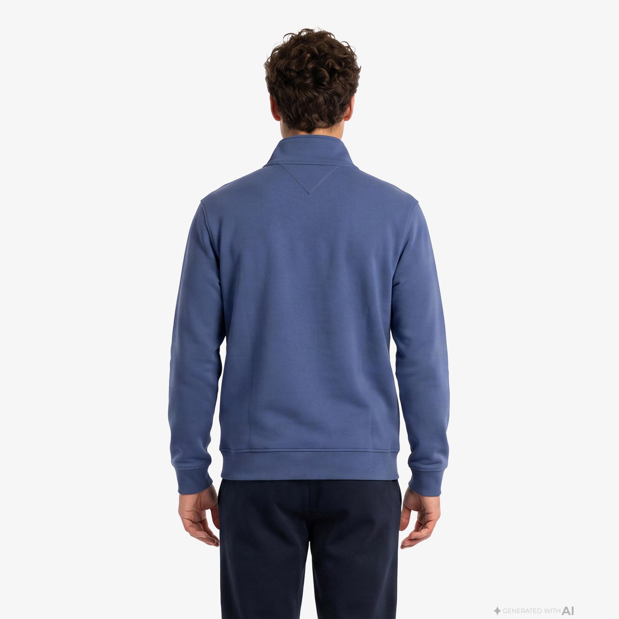Tommy Hilfiger Badge Erkek Mavi Sweatshirt