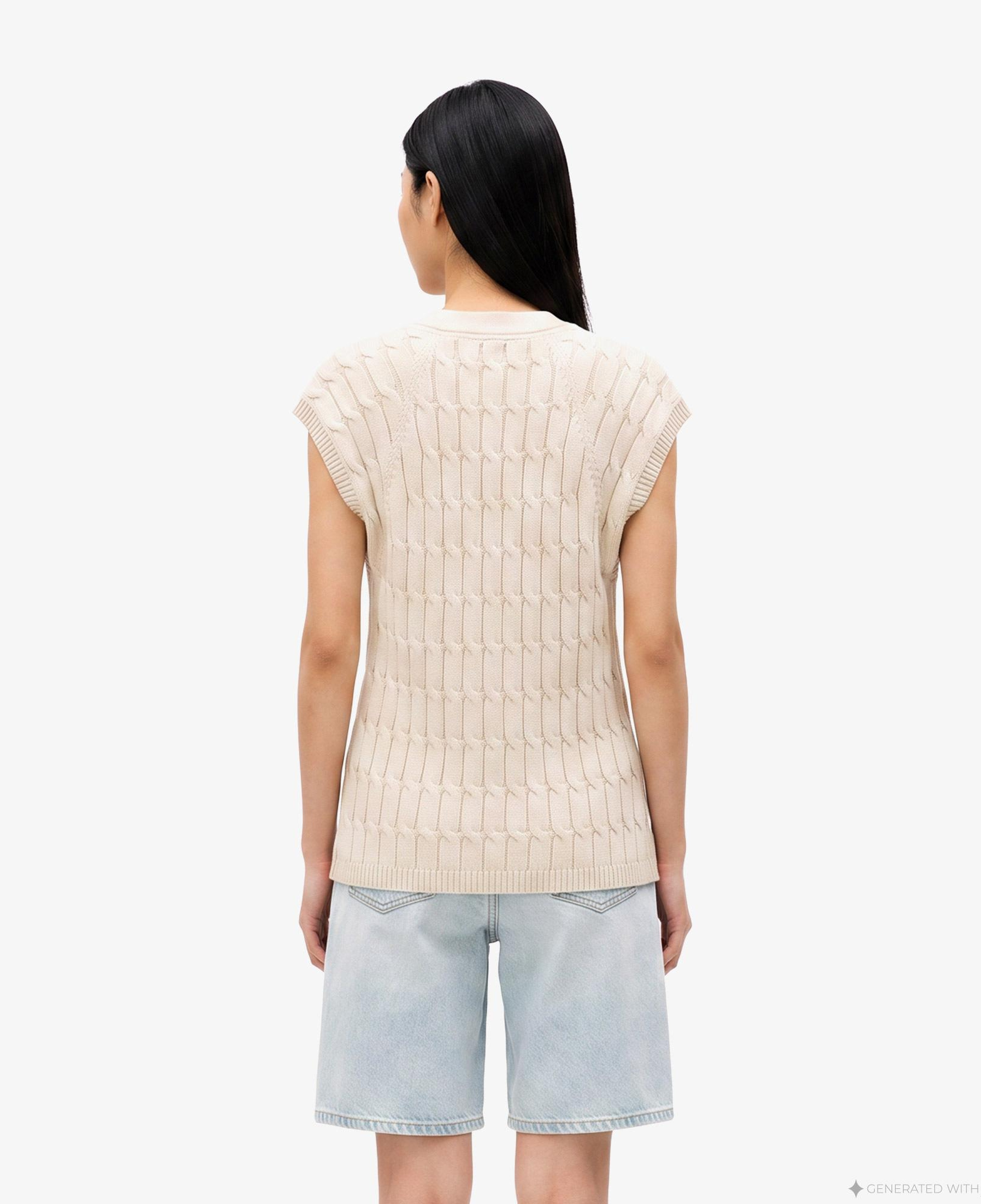 Tommy Hilfiger Mid Cable Cardi Kadın Sarı Triko