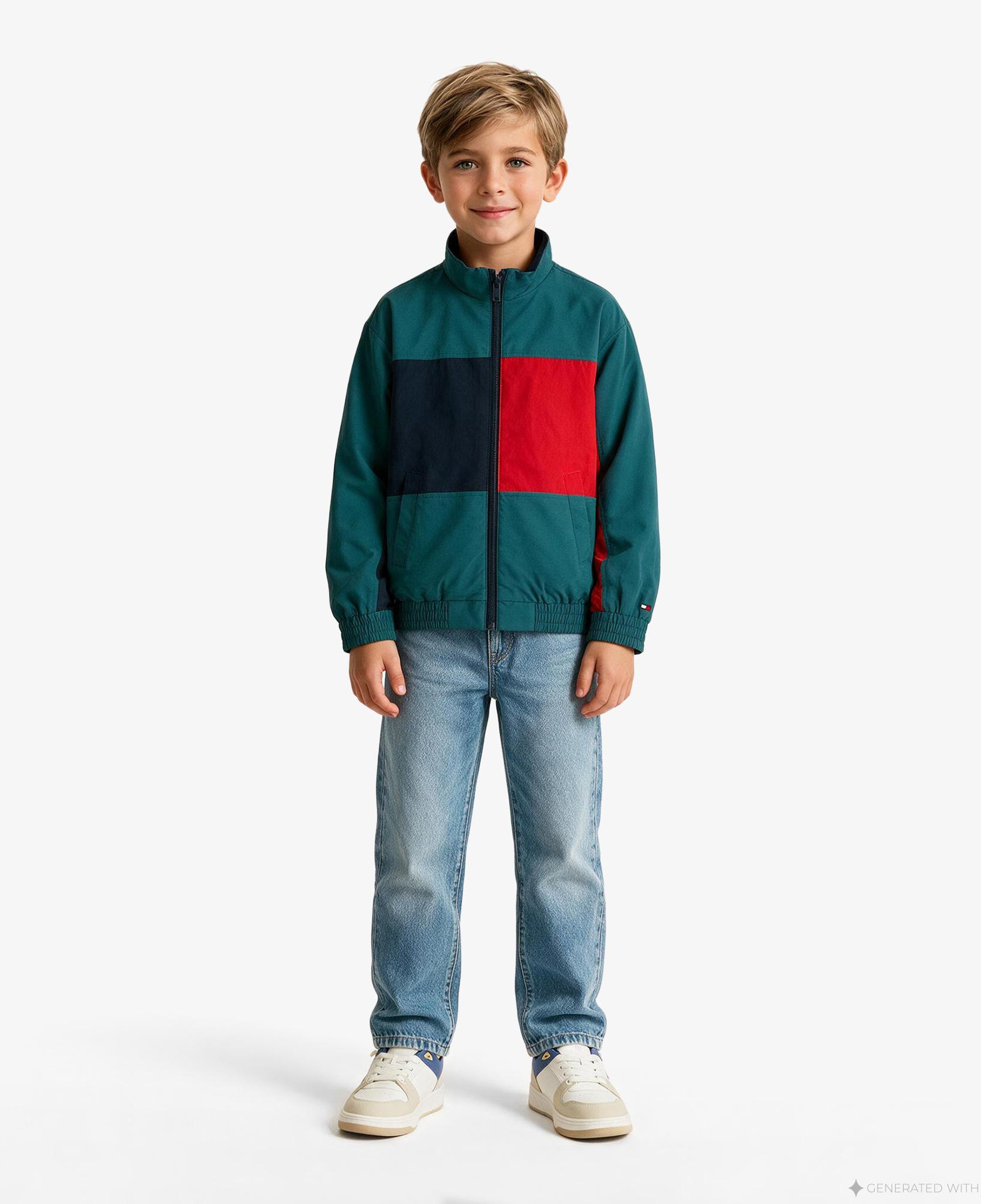 Tommy Hilfiger Flag Çocuk Renkli Ceket