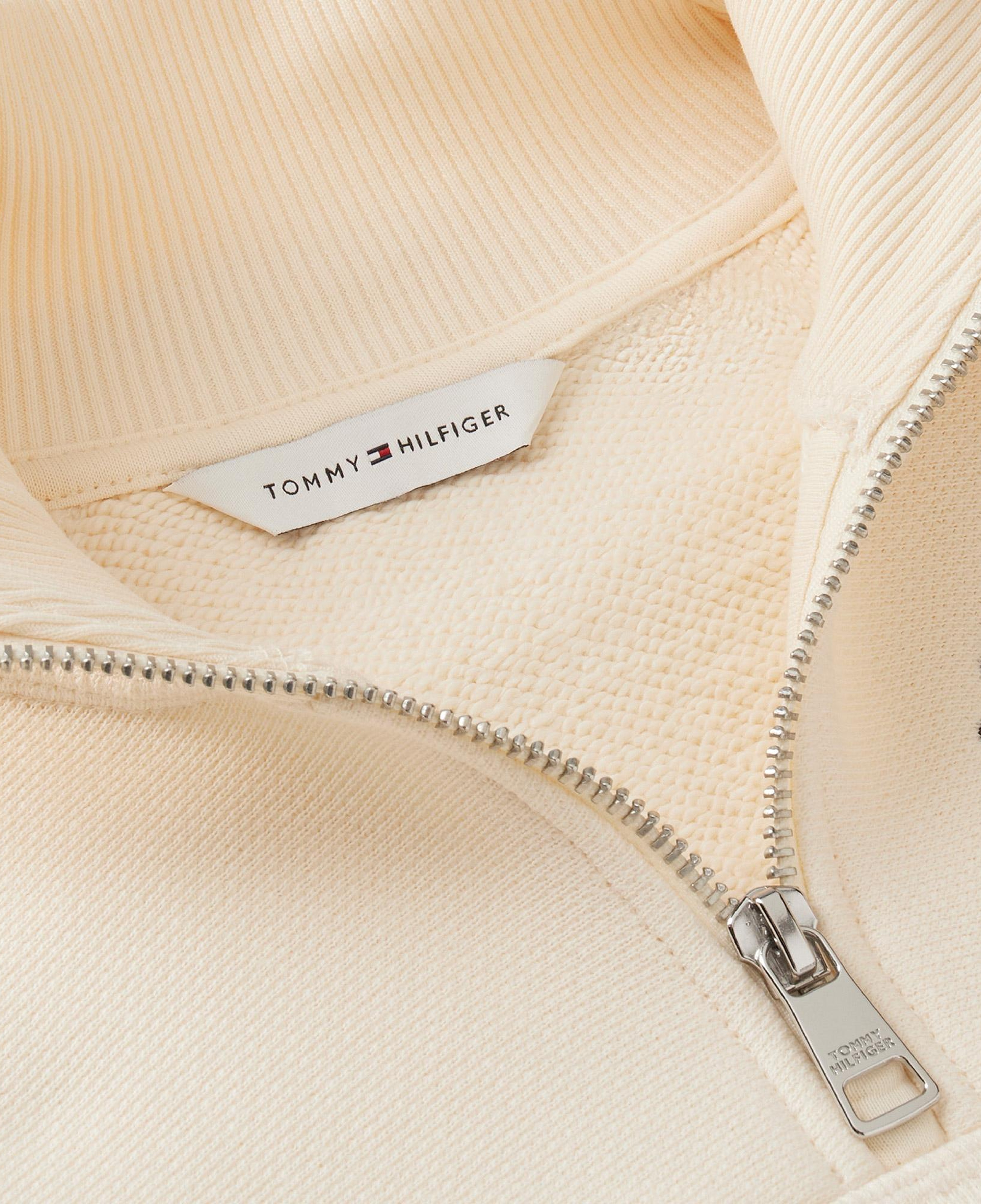 Tommy Hilfiger Script Half Kadın Bej Sweatshirt