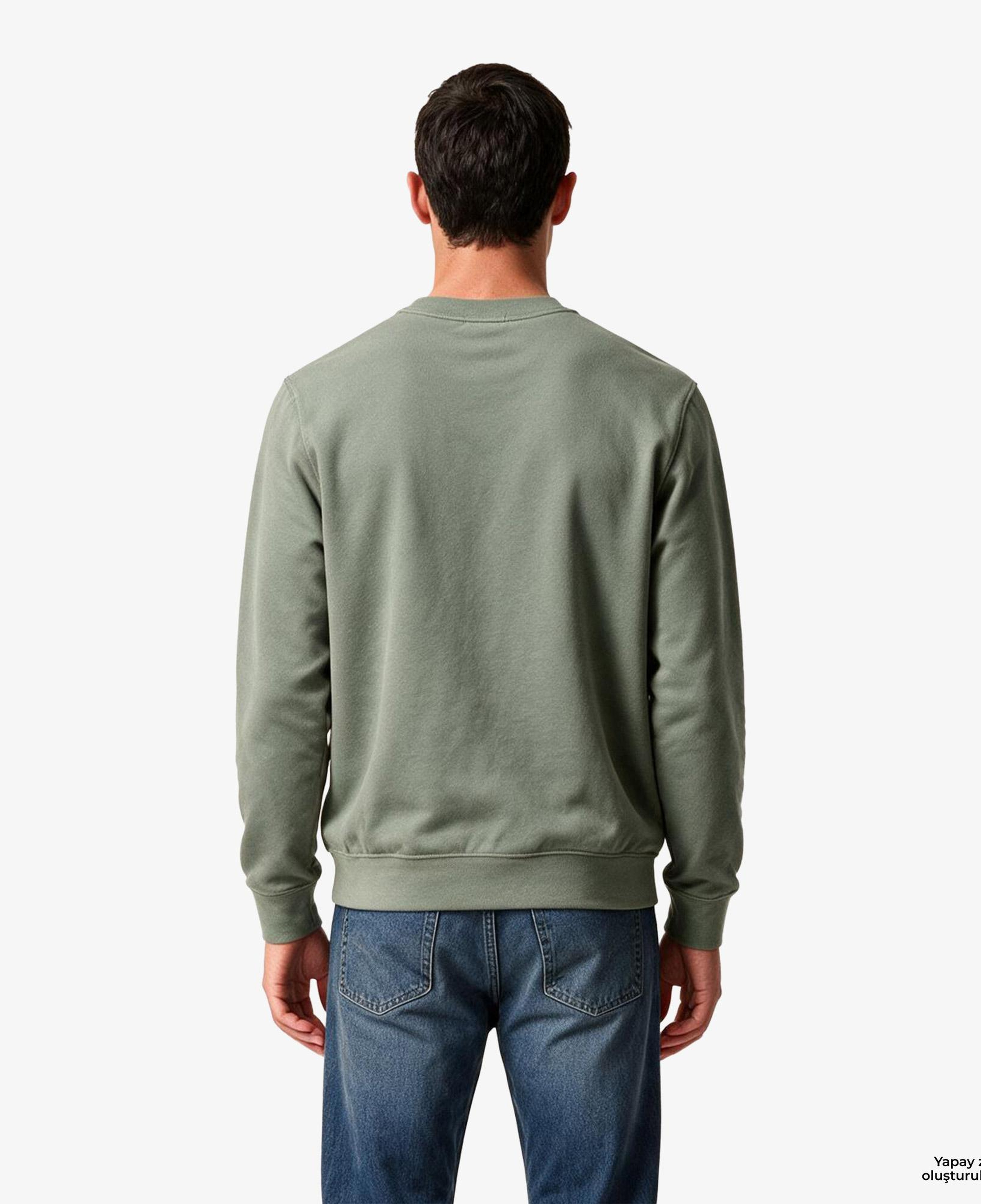 Calvin Klein Terry Woven Erkek Bej Sweatshirt