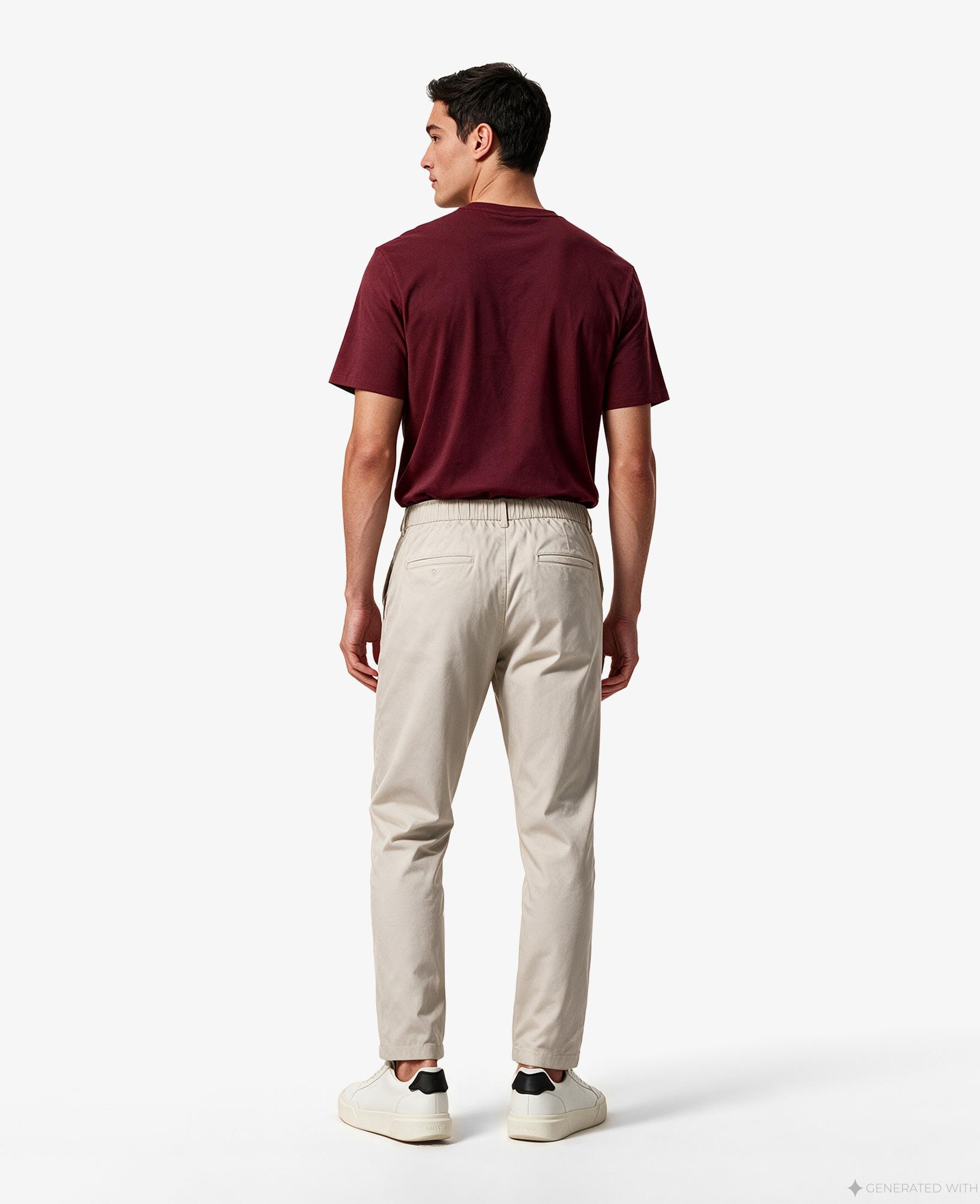 Calvin Klein Elastic Chino Erkek Kahverengi Pantolon