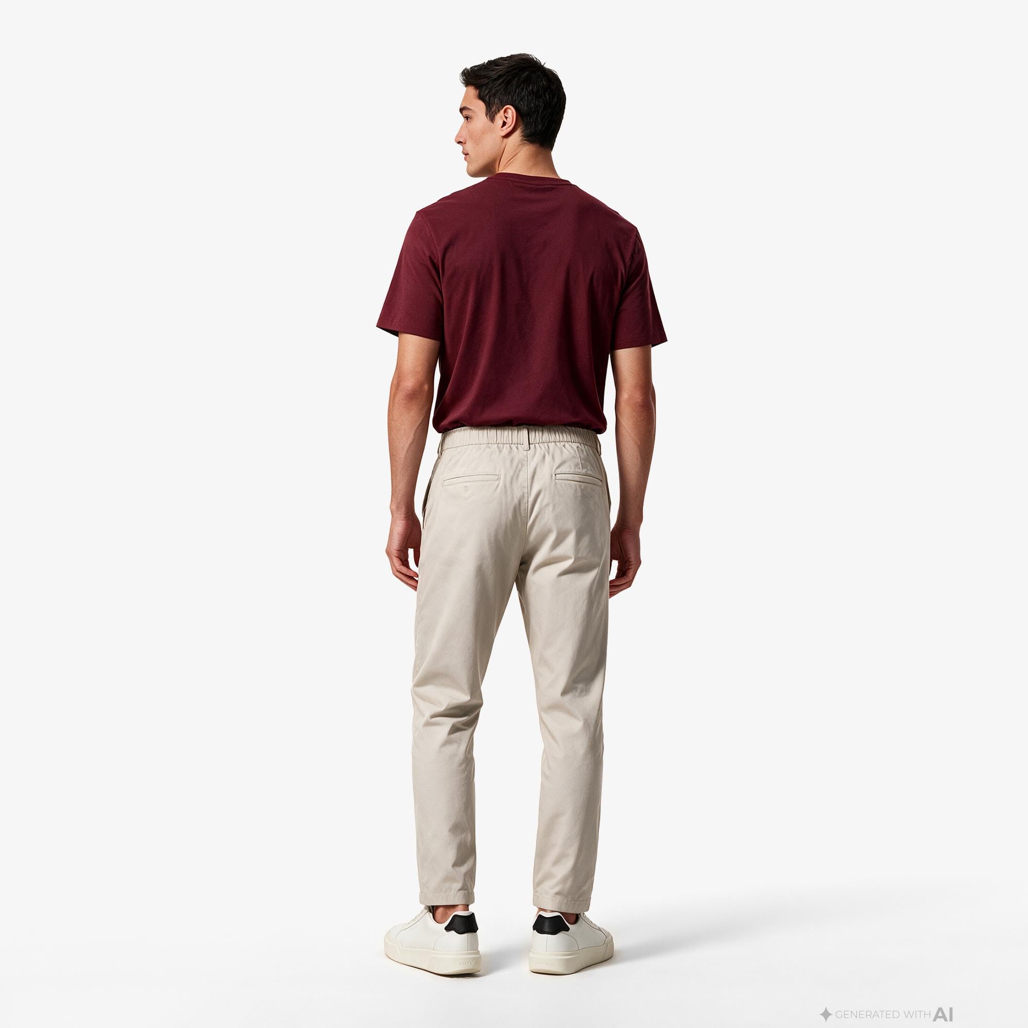 Calvin Klein Elastic Chino Erkek Kahverengi Pantolon