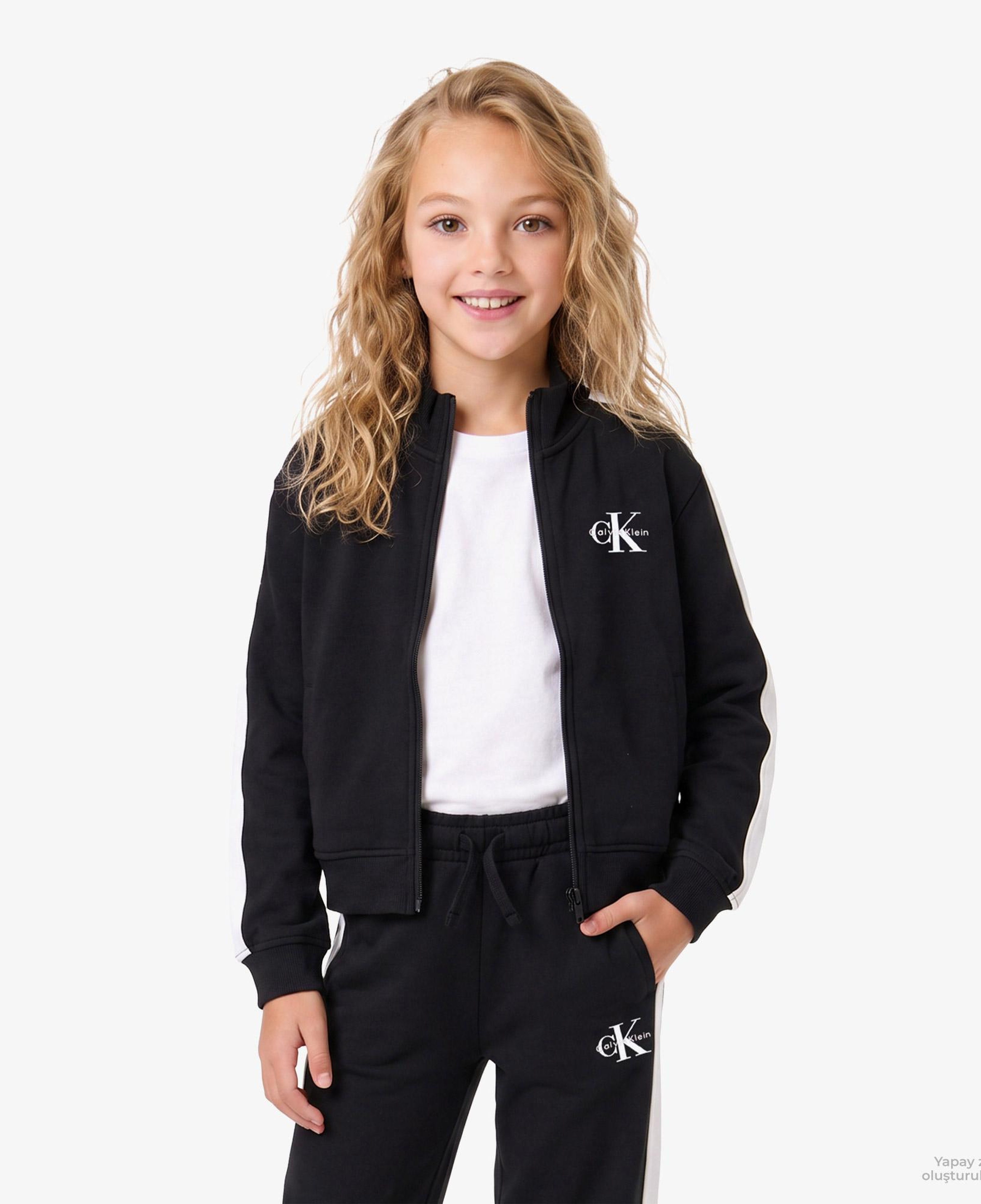 Calvin Klein Mini Me Trackset Çocuk Siyah Hediye Seti