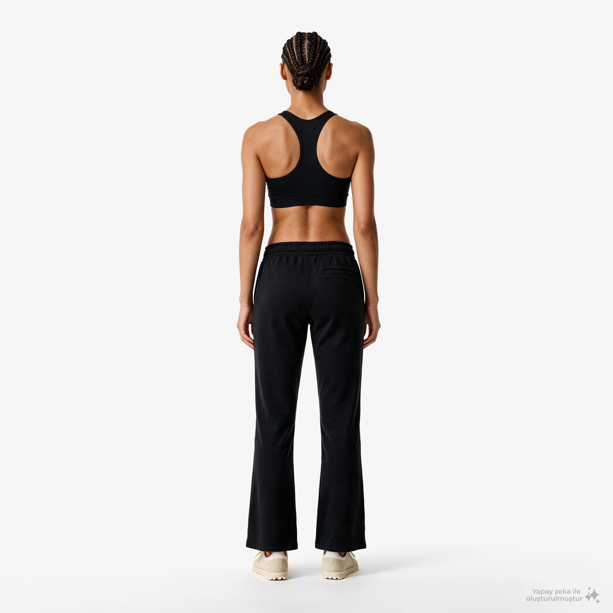 Calvin Klein French Terry Standard Logo Bottom Kadın Siyah Eşofman Altı