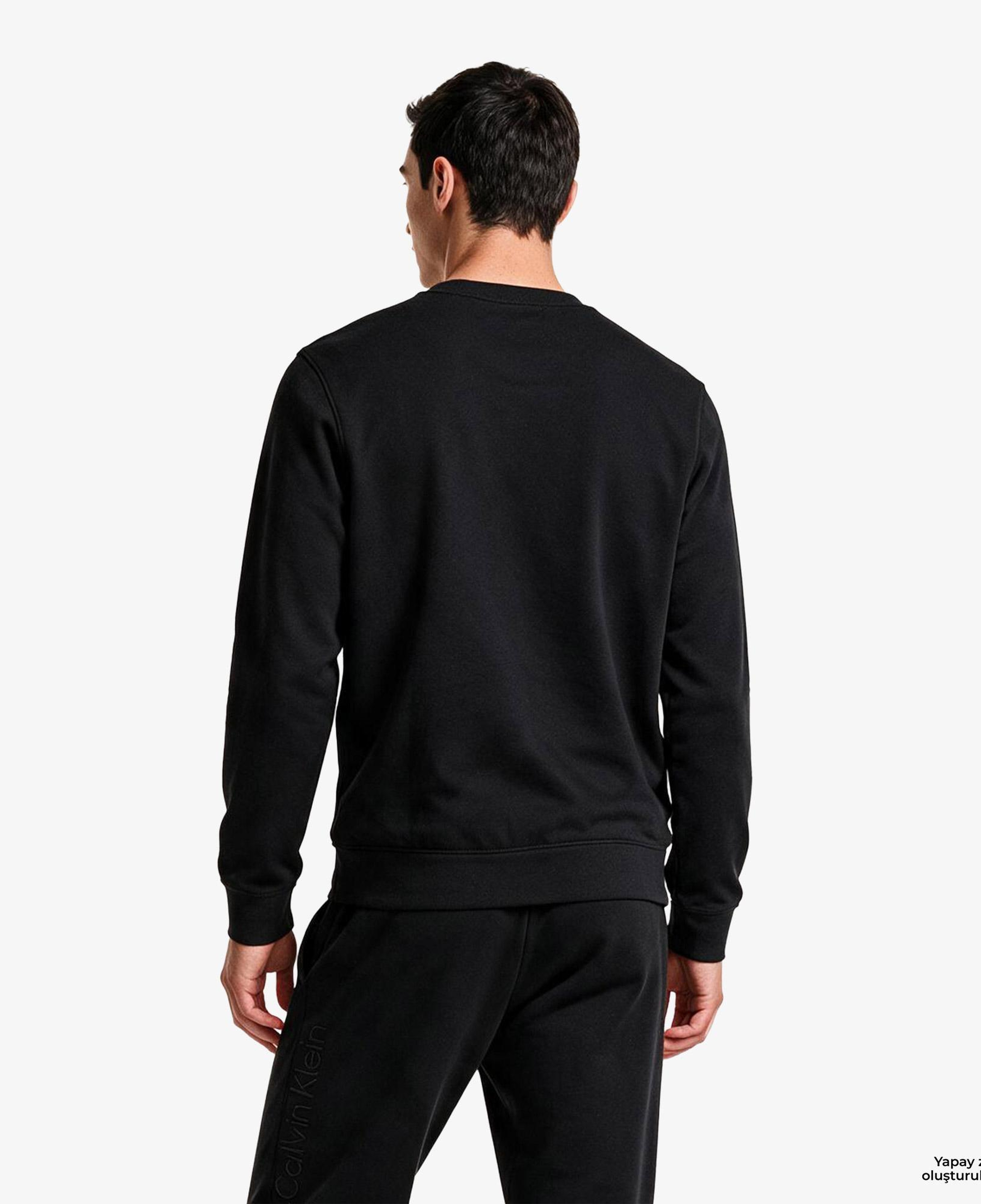 Calvin Klein Terry Woven Erkek Siyah Sweatshirt
