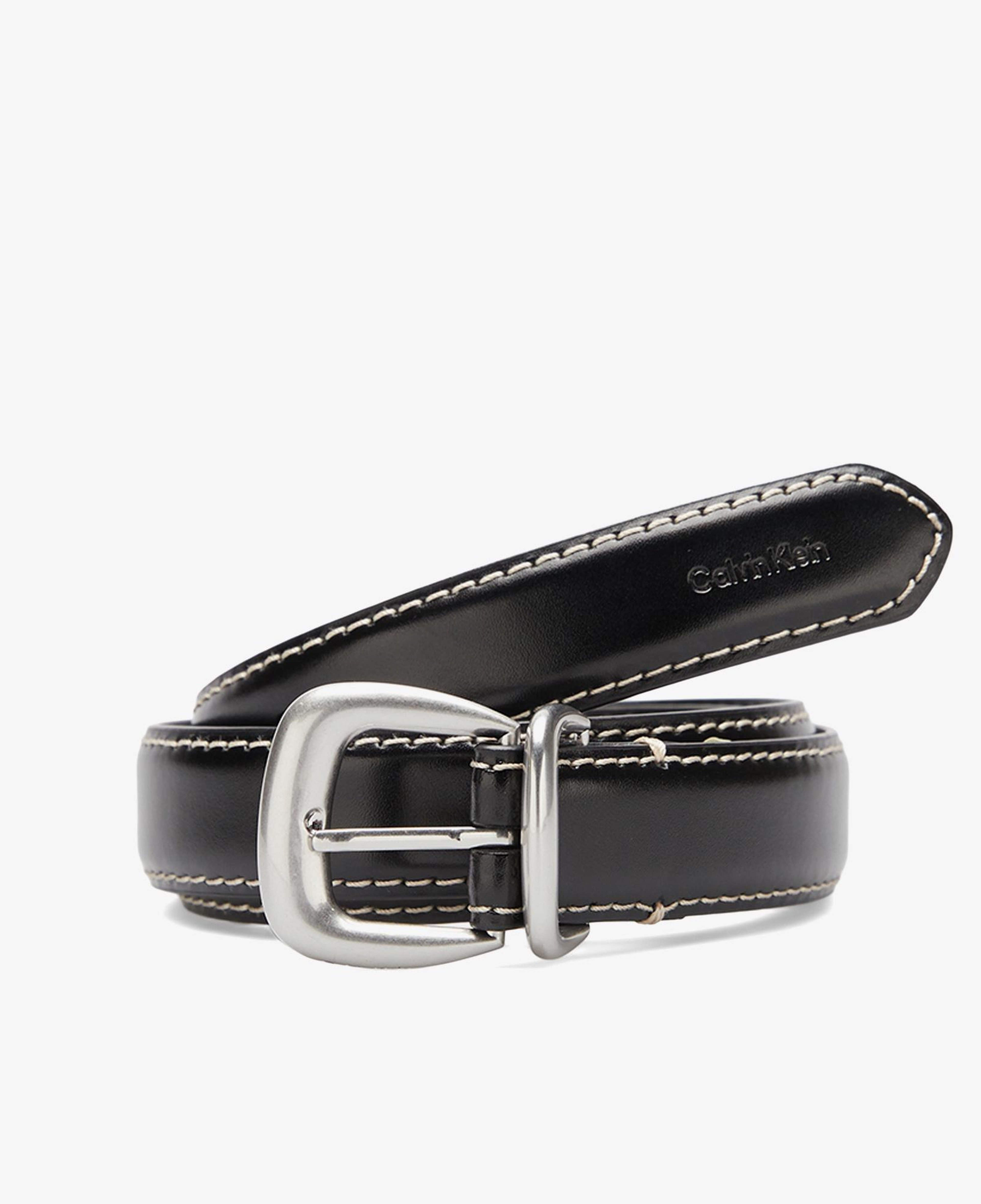 Calvin Klein Logo 25Mm Sculpted Hardware Kadın Siyah Kemer