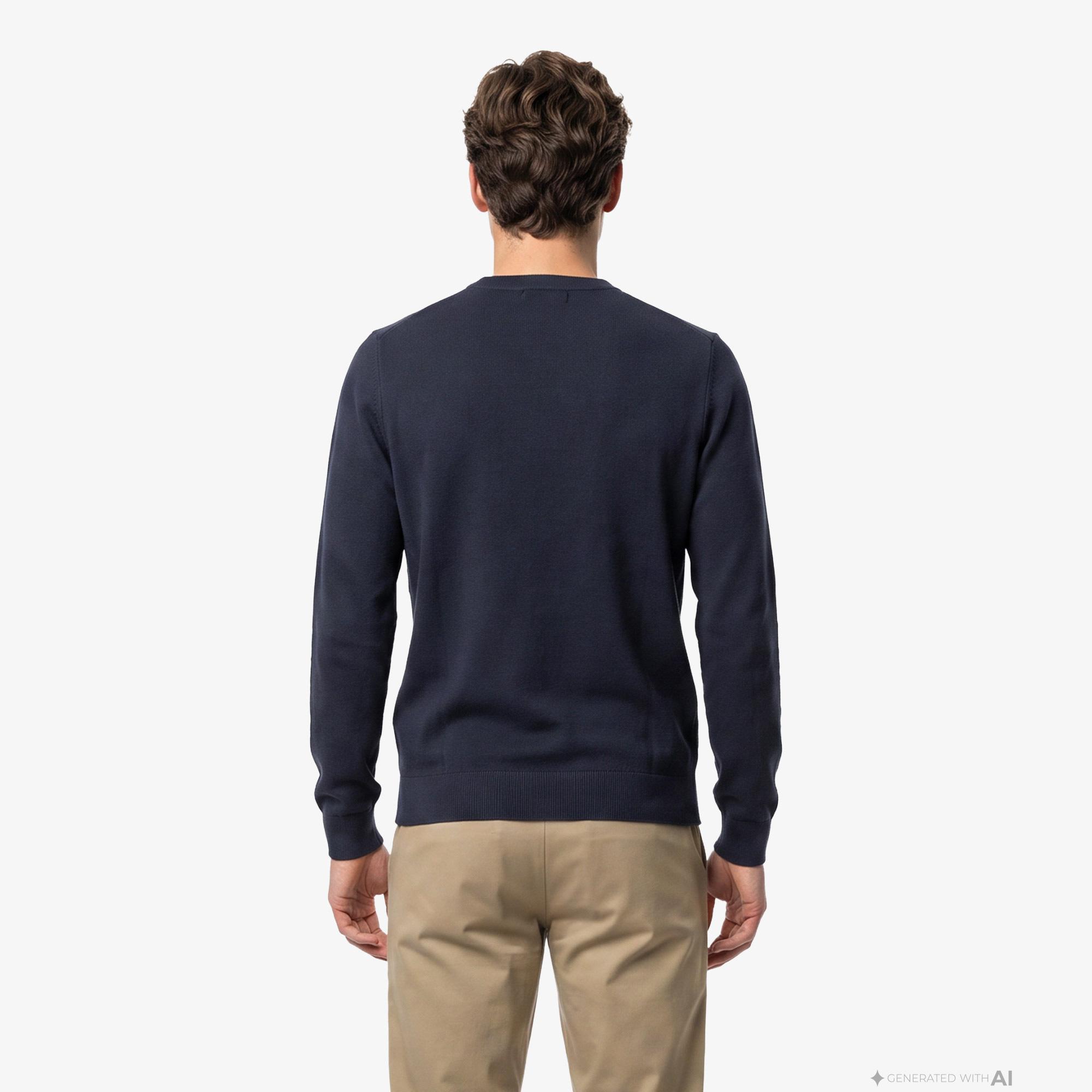 Fred Perry Pique Stitch Jumper Erkek Lacivert Triko