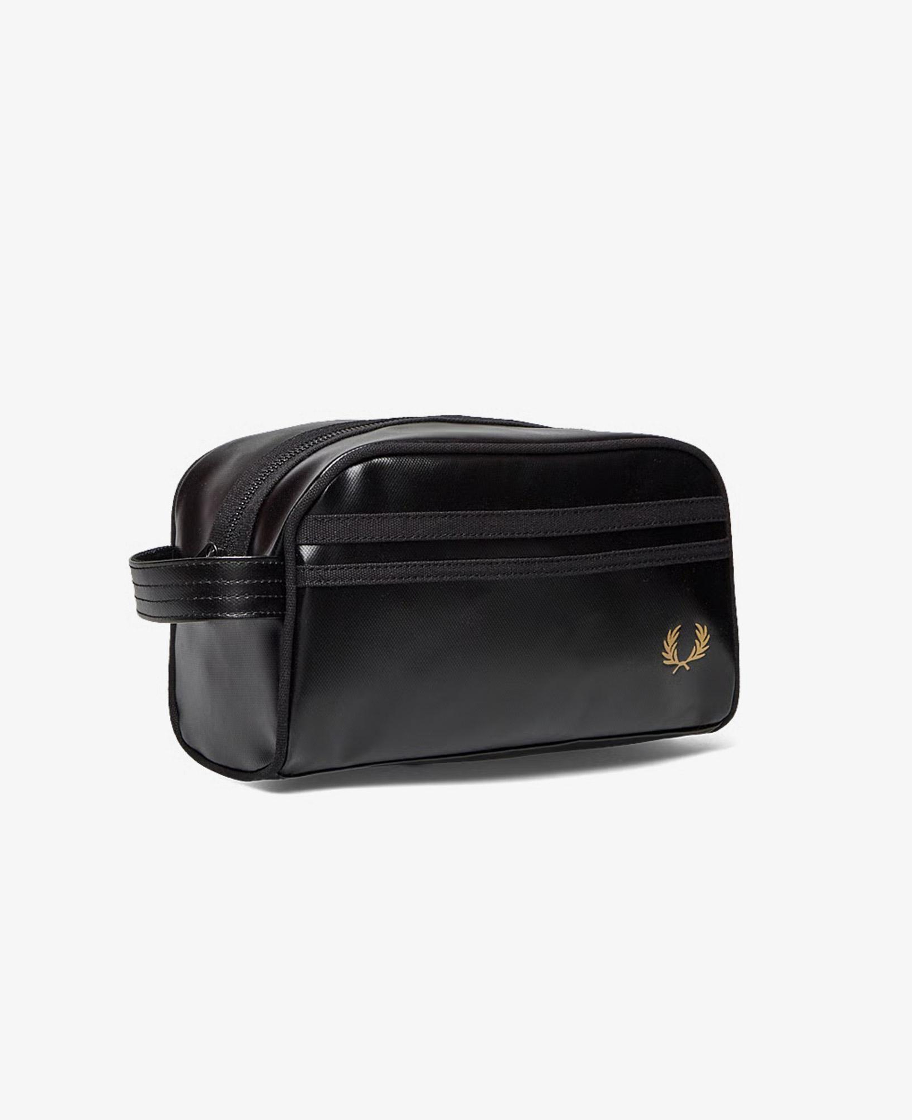 Fred Perry Tonal Coated Poly Erkek Siyah Tıraş Çantası