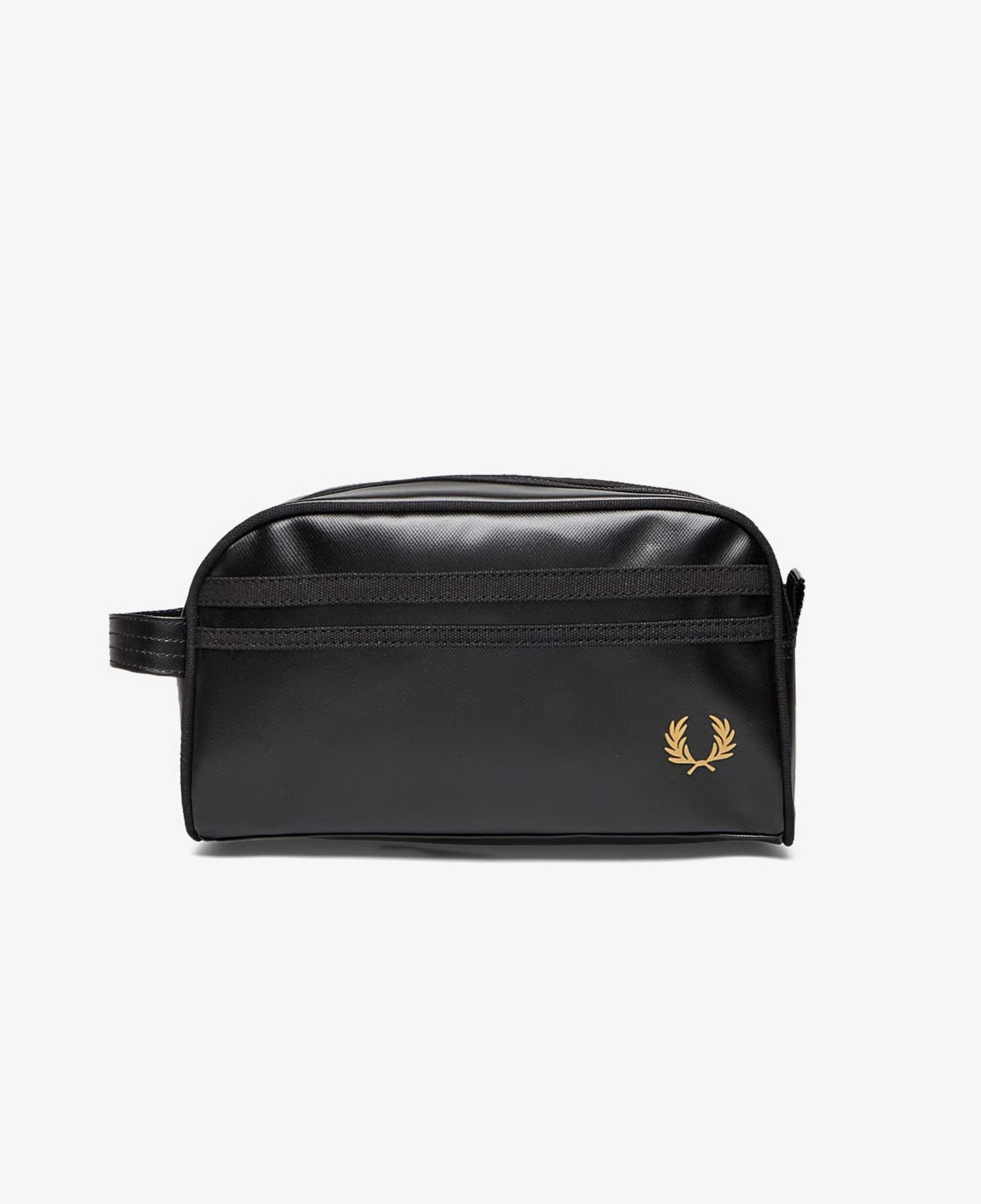 Fred Perry Tonal Coated Poly Erkek Siyah Tıraş Çantası