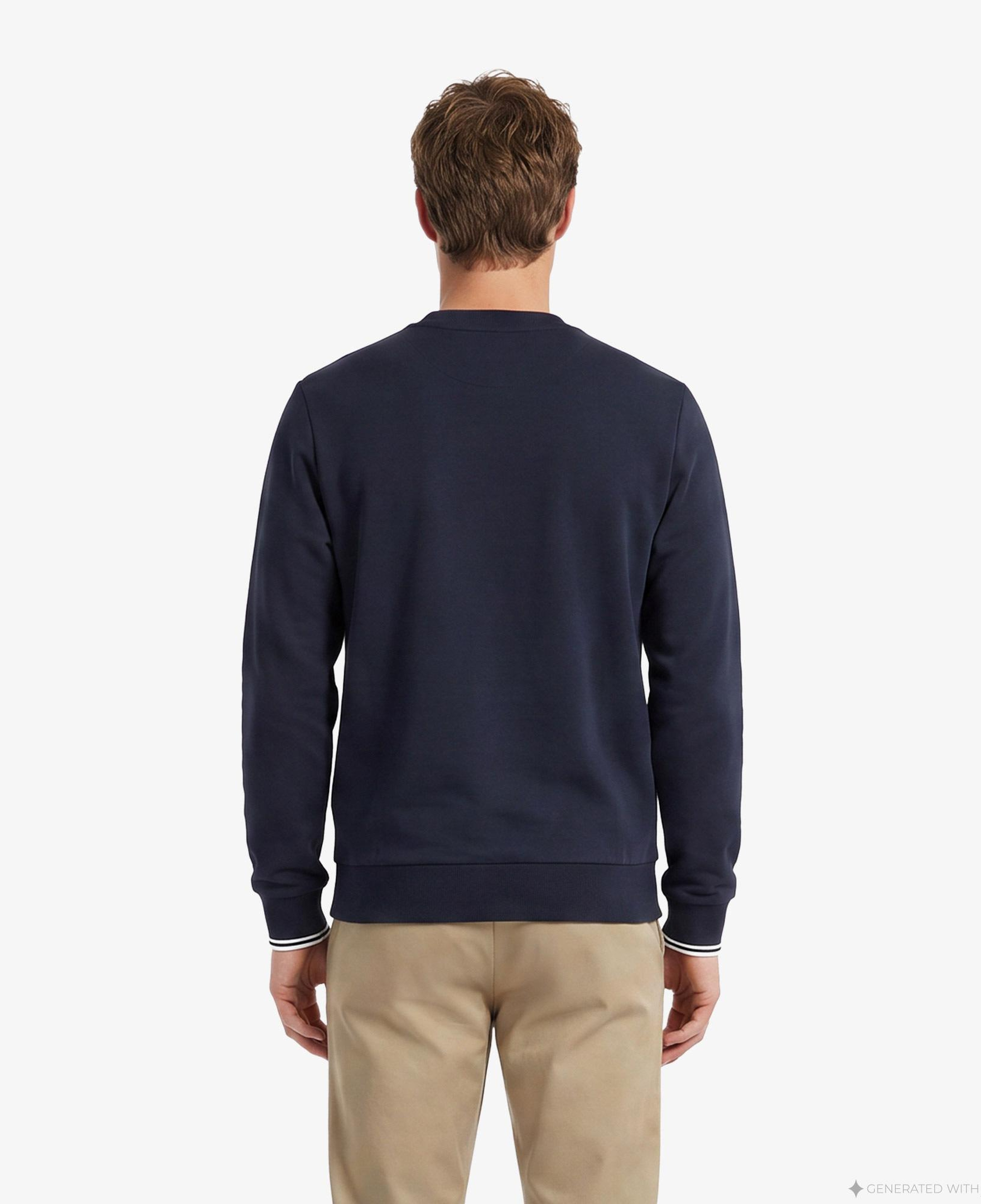 Fred Perry Crew Neck Erkek Lacivert Sweatshirt