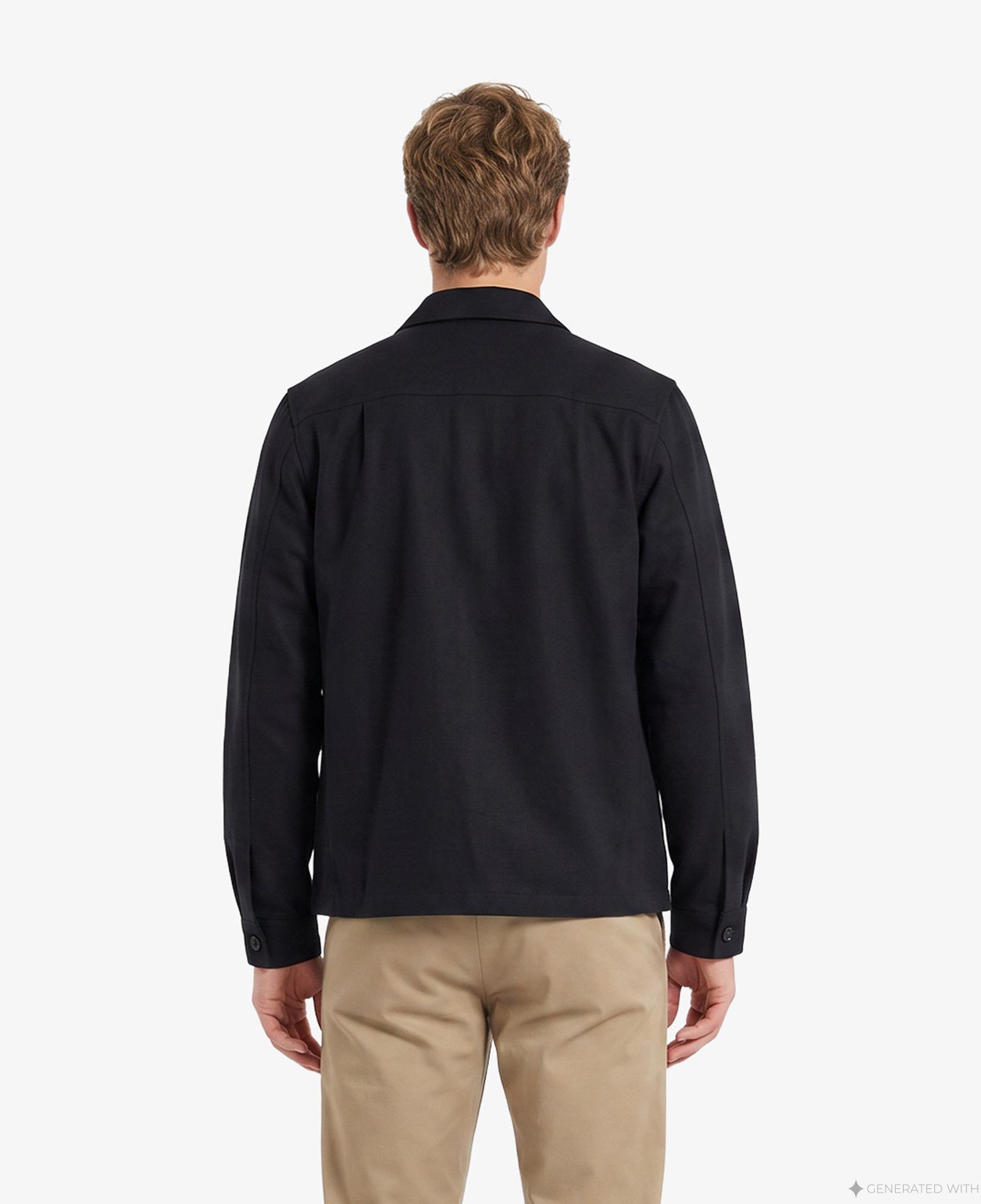 Fred Perry Brushed Twill Erkek Siyah Gömlek