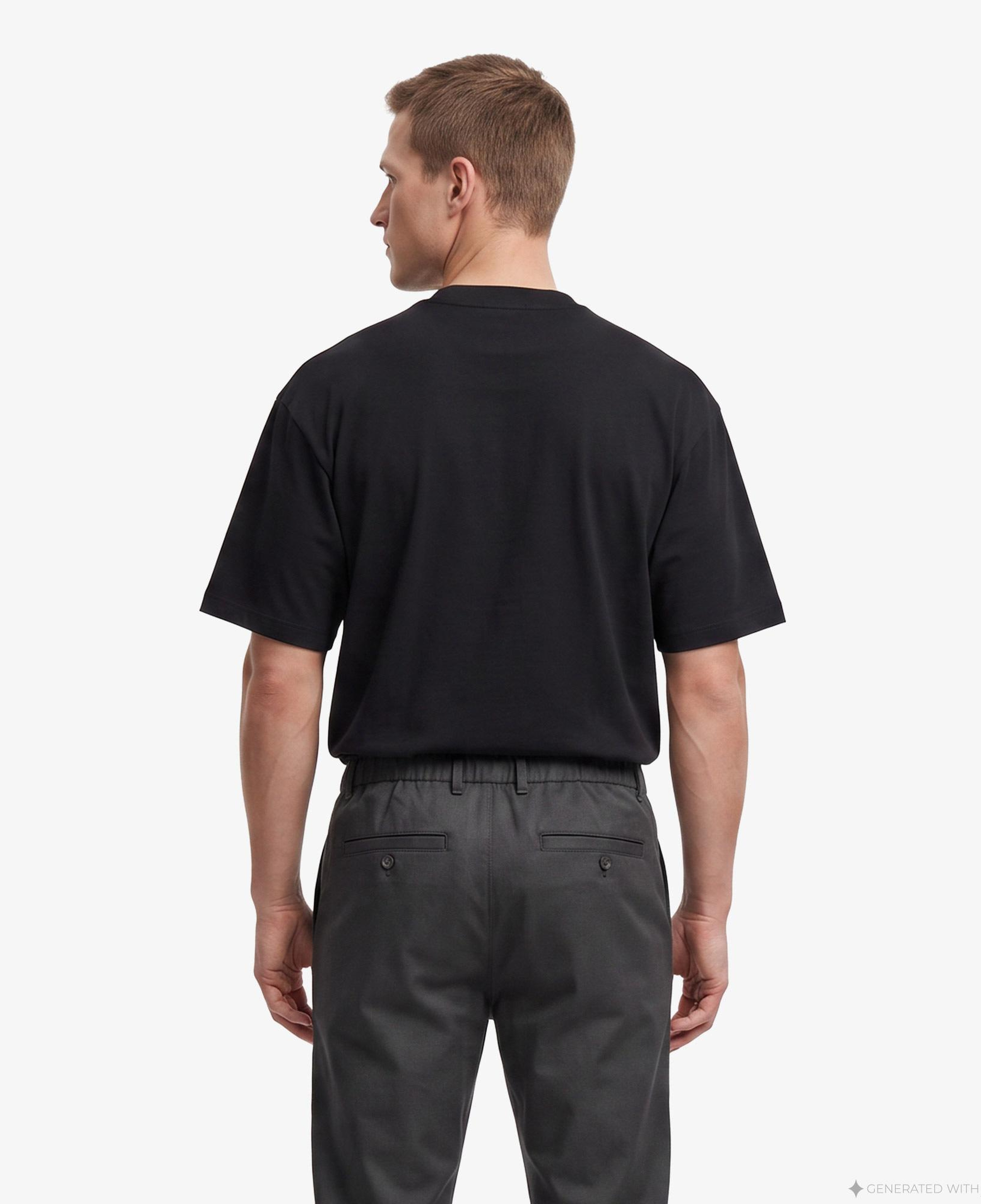Fred Perry Oversized Erkek Siyah T-Shirt