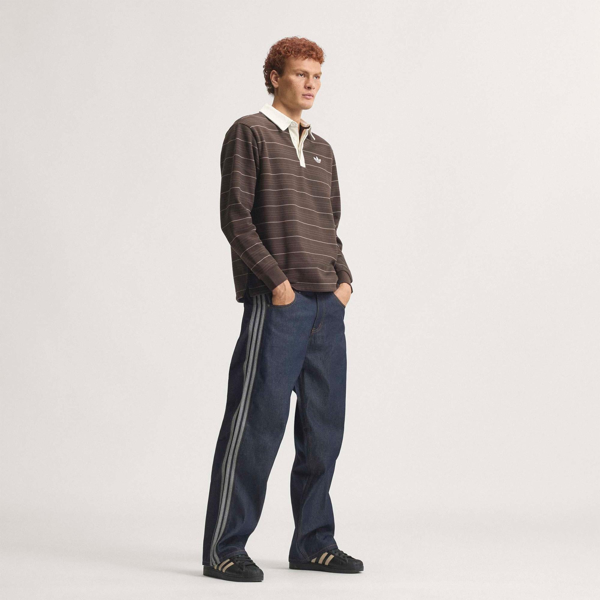 adidas Firebird Erkek Mavi Jean Pantolon
