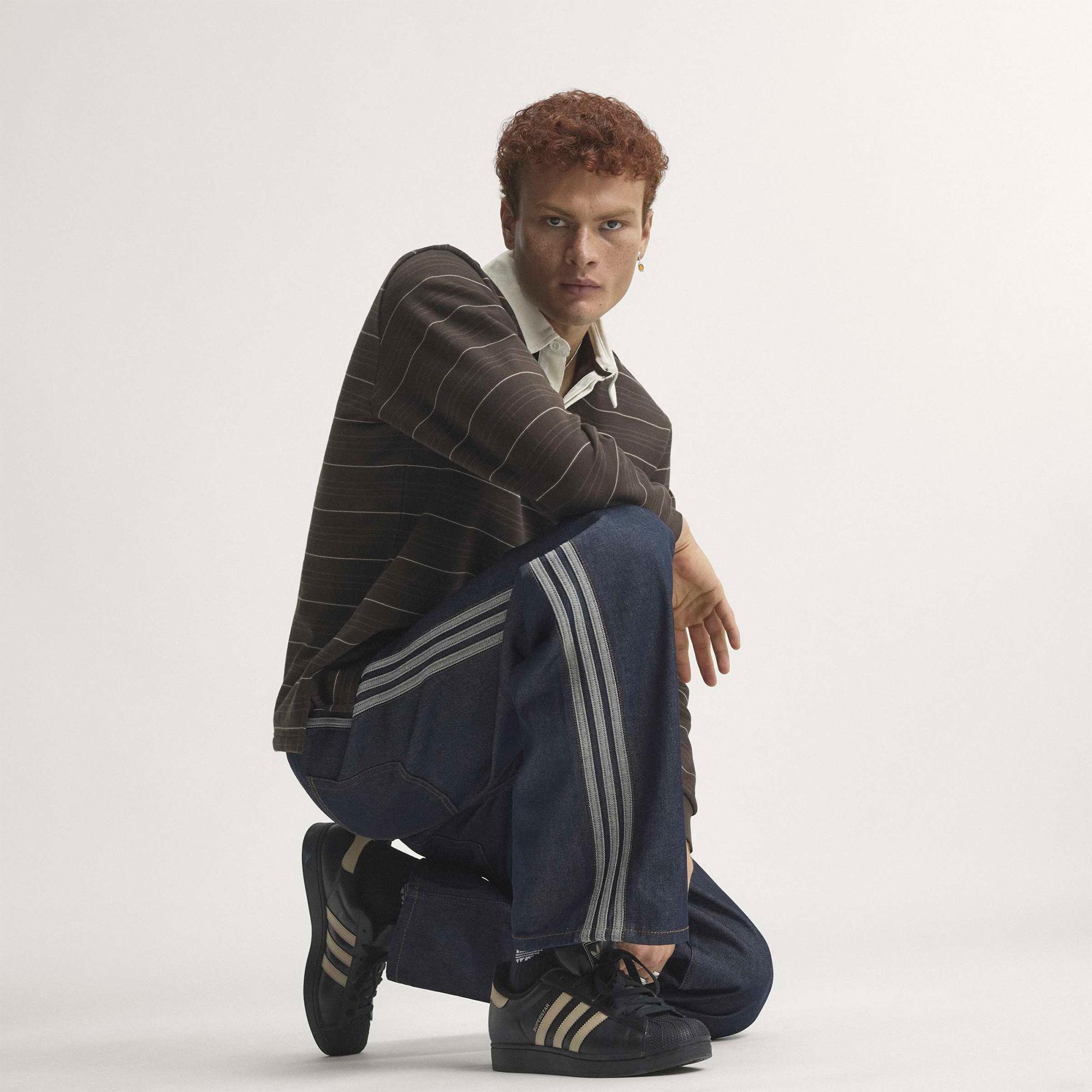 adidas Firebird Erkek Mavi Jean Pantolon