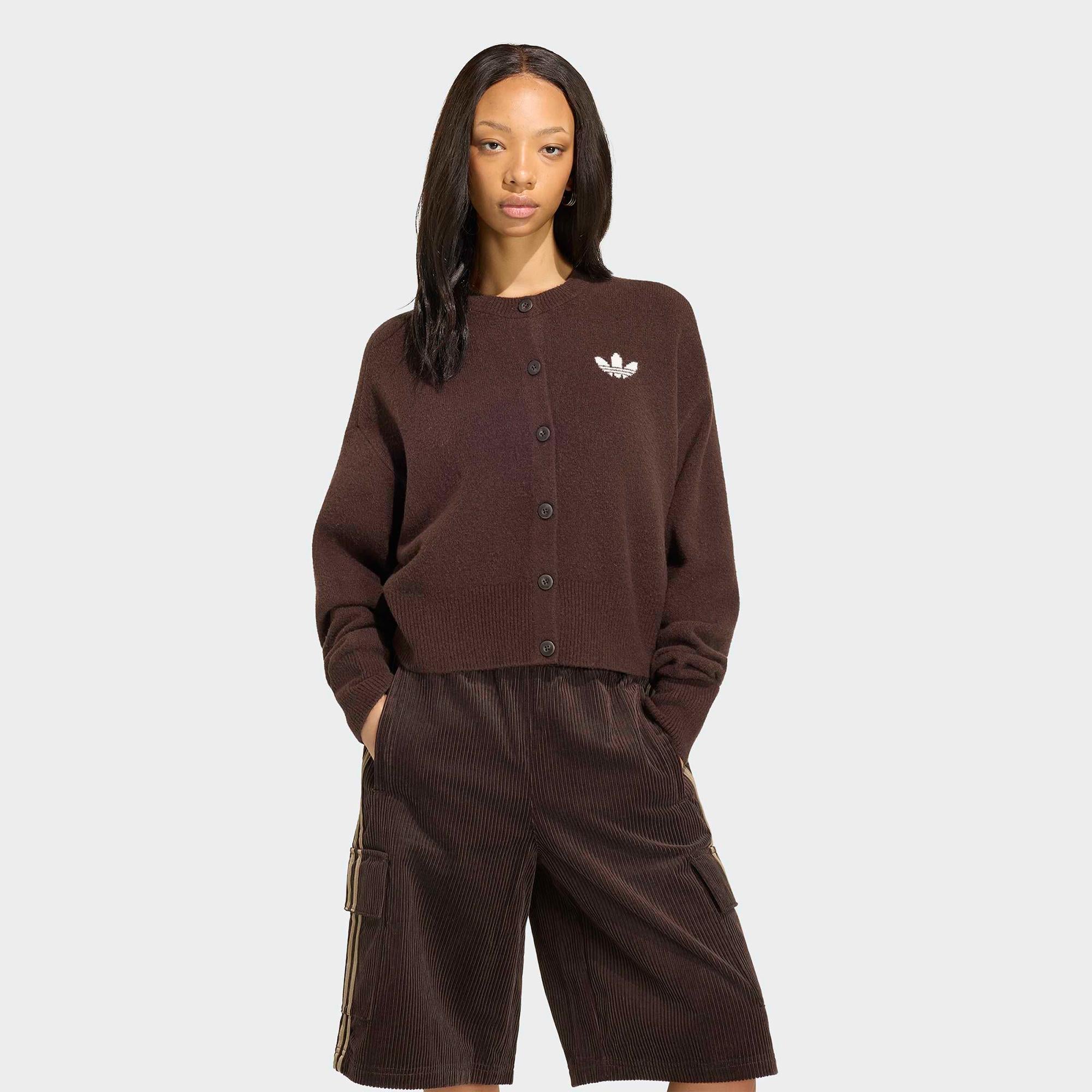 adidas Essentials Cardigan Kadın Kahverengi Hırka