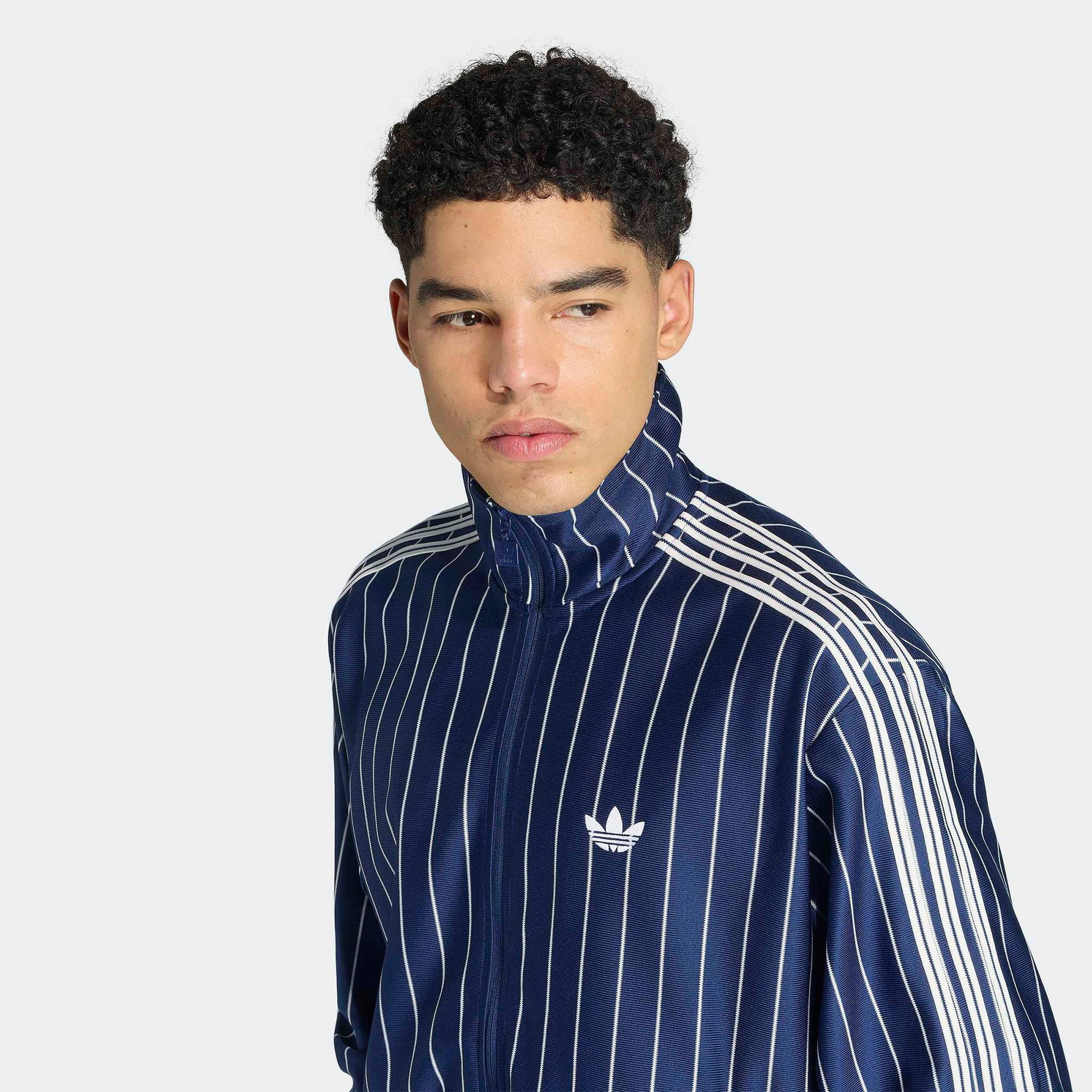 adidas Firebird PinStripes Erkek Lacivert Eşofman Üstü