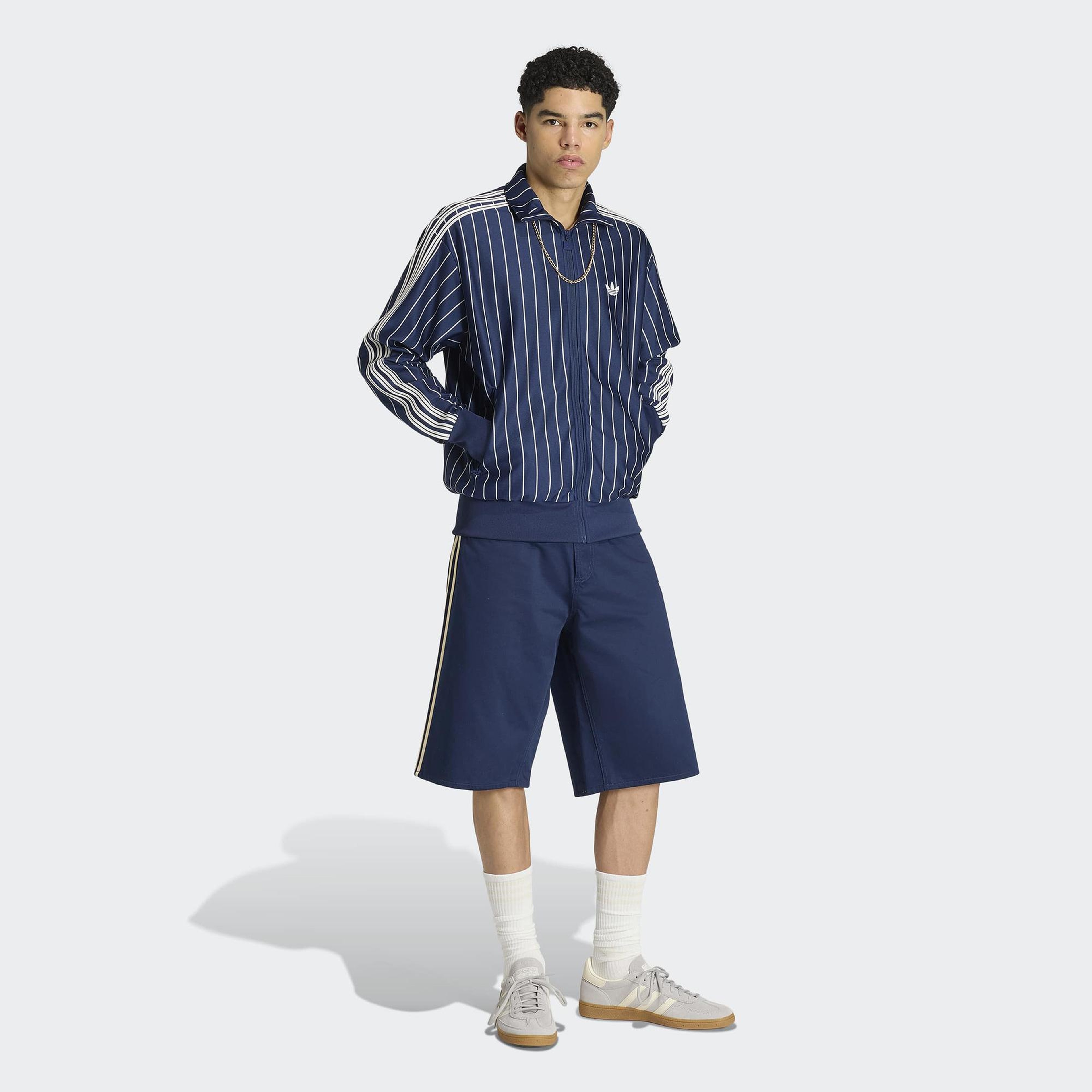 adidas Firebird PinStripes Erkek Lacivert Eşofman Üstü