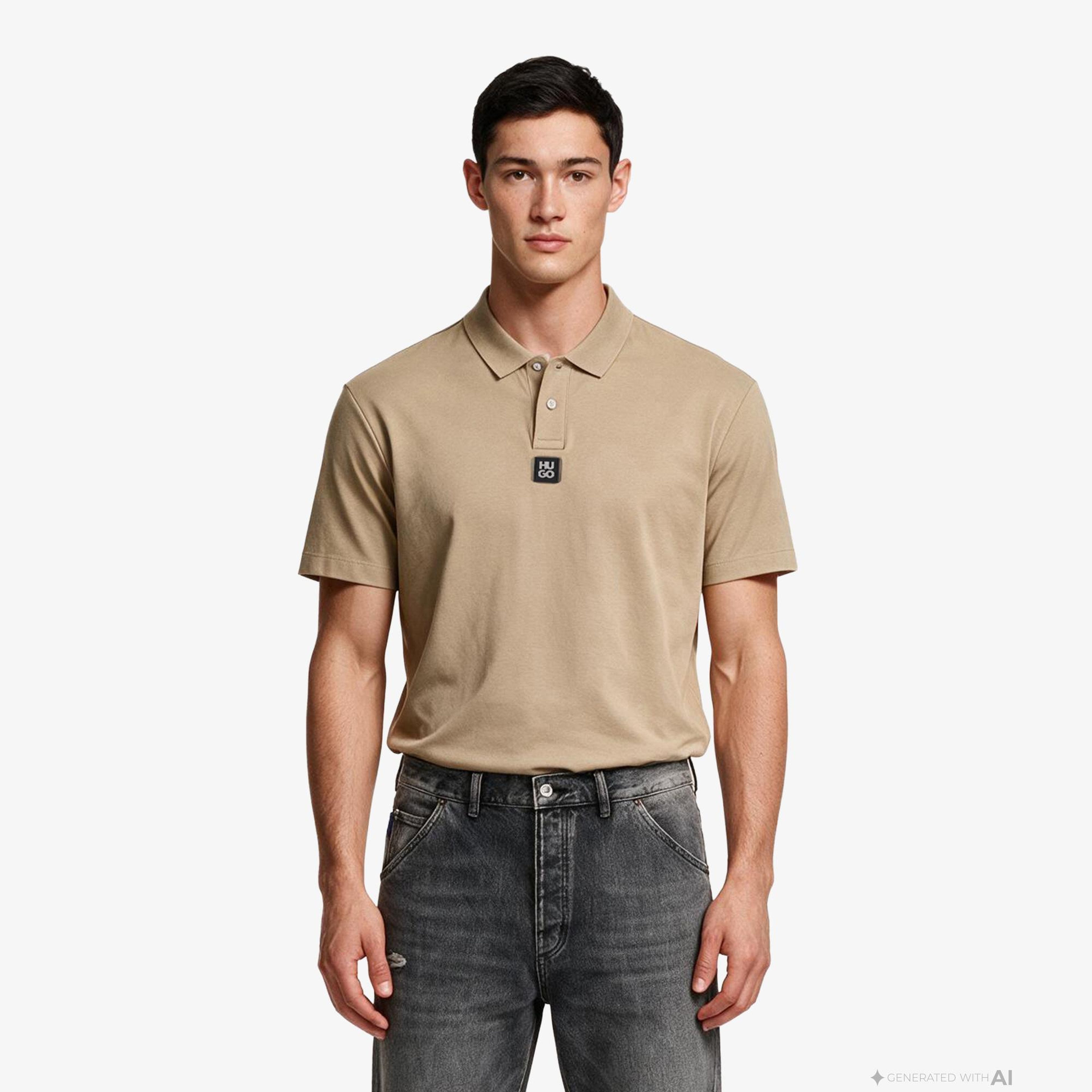 Hugo Deabono Erkek Bej Polo